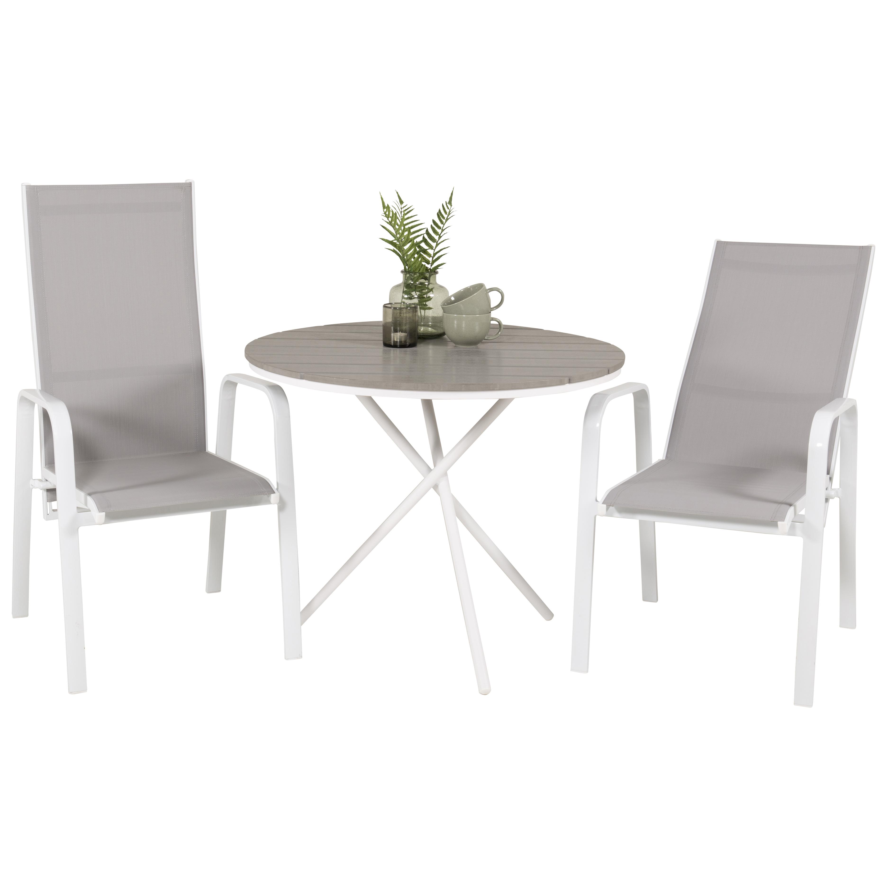 Cafégruppe Venture Home Pincy Ø 90 med 2 Copacabana Stoler
