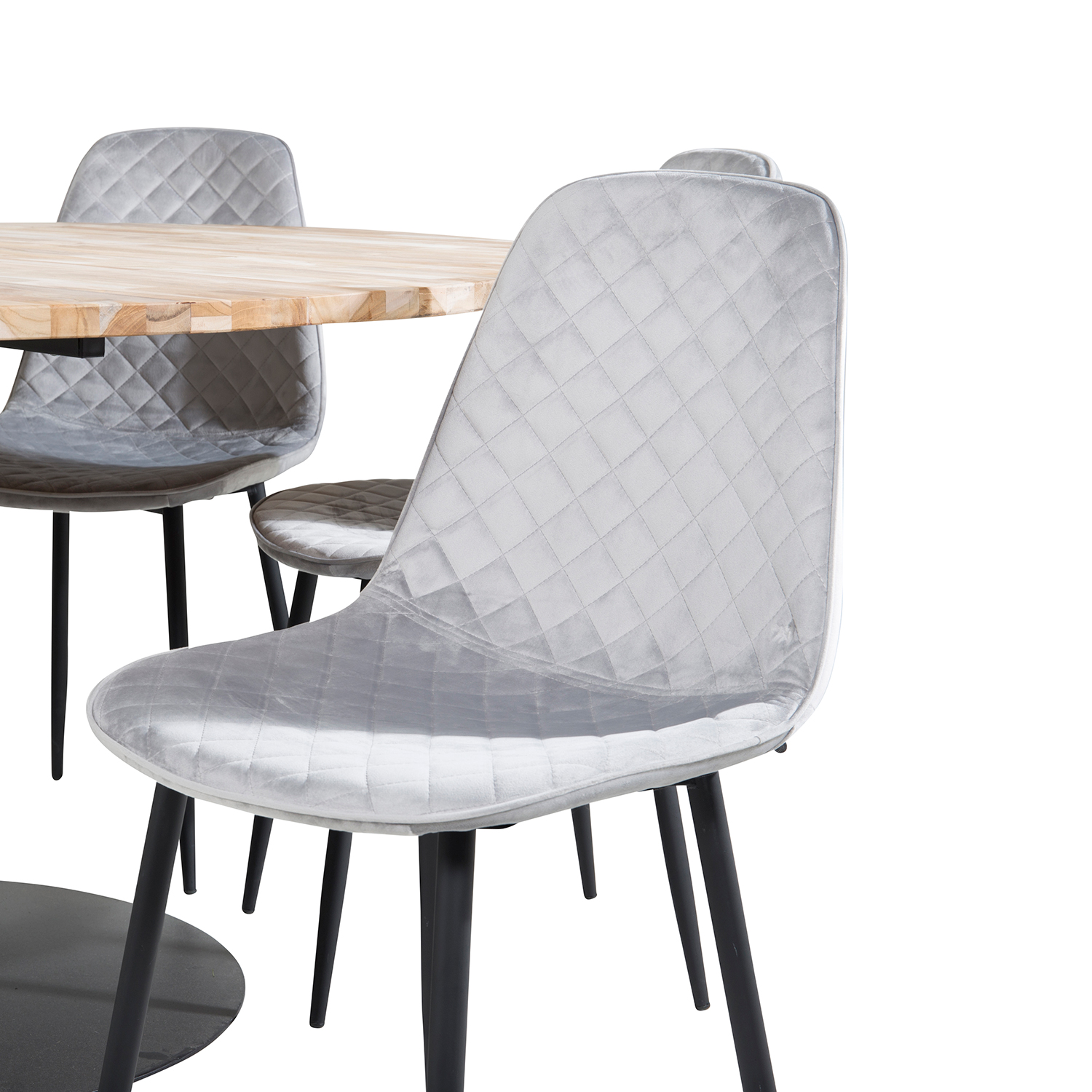 Spisegruppe Venture Home Cirebon Ø140 cm med 6 Polar Stoler