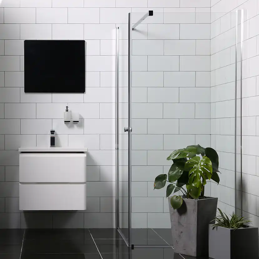 Dusjhjørne Bathlife Allsidig Rett Vegg + Rett Dør