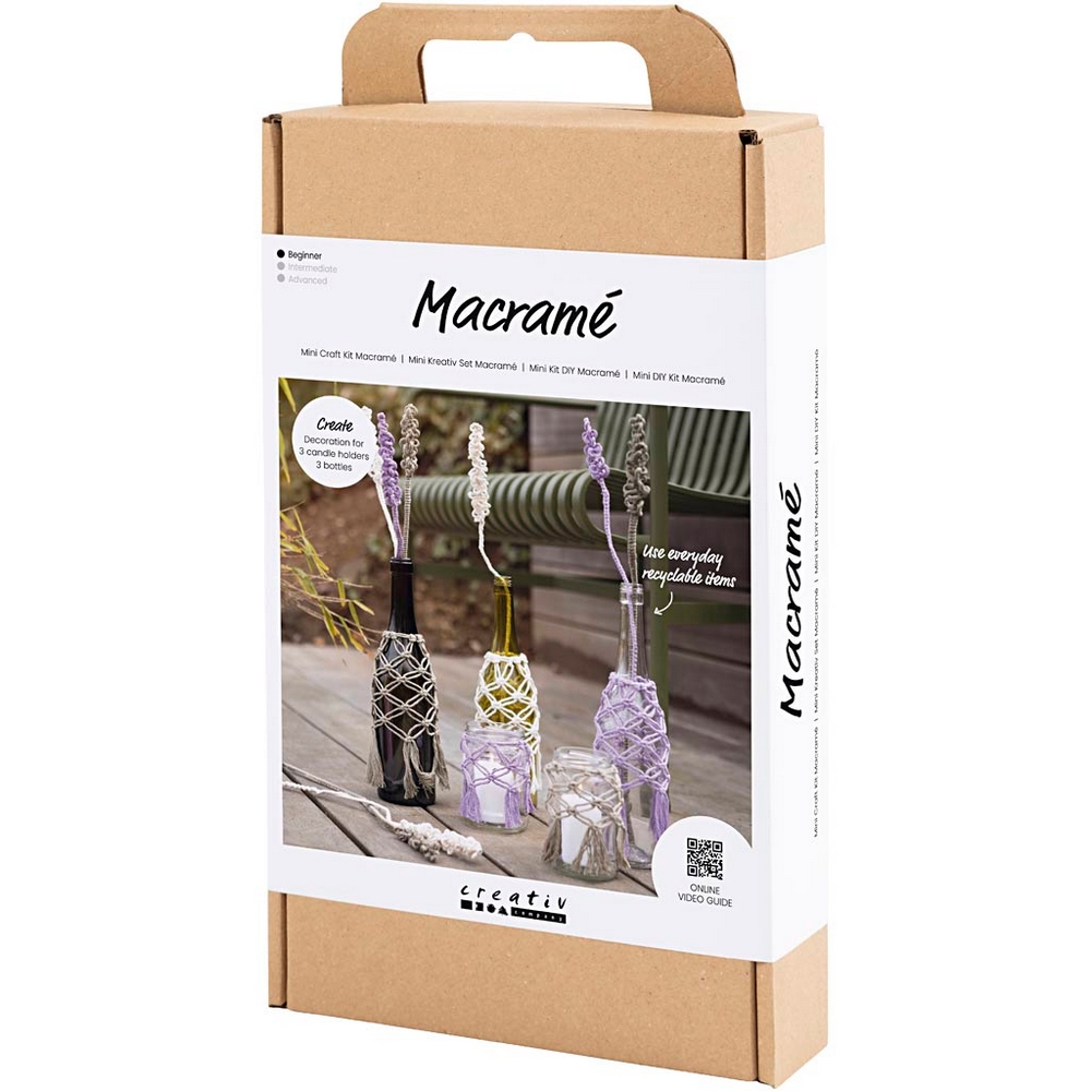 Hobbysett Creativ Company DIY Kit Glassdekorasjon Makramè