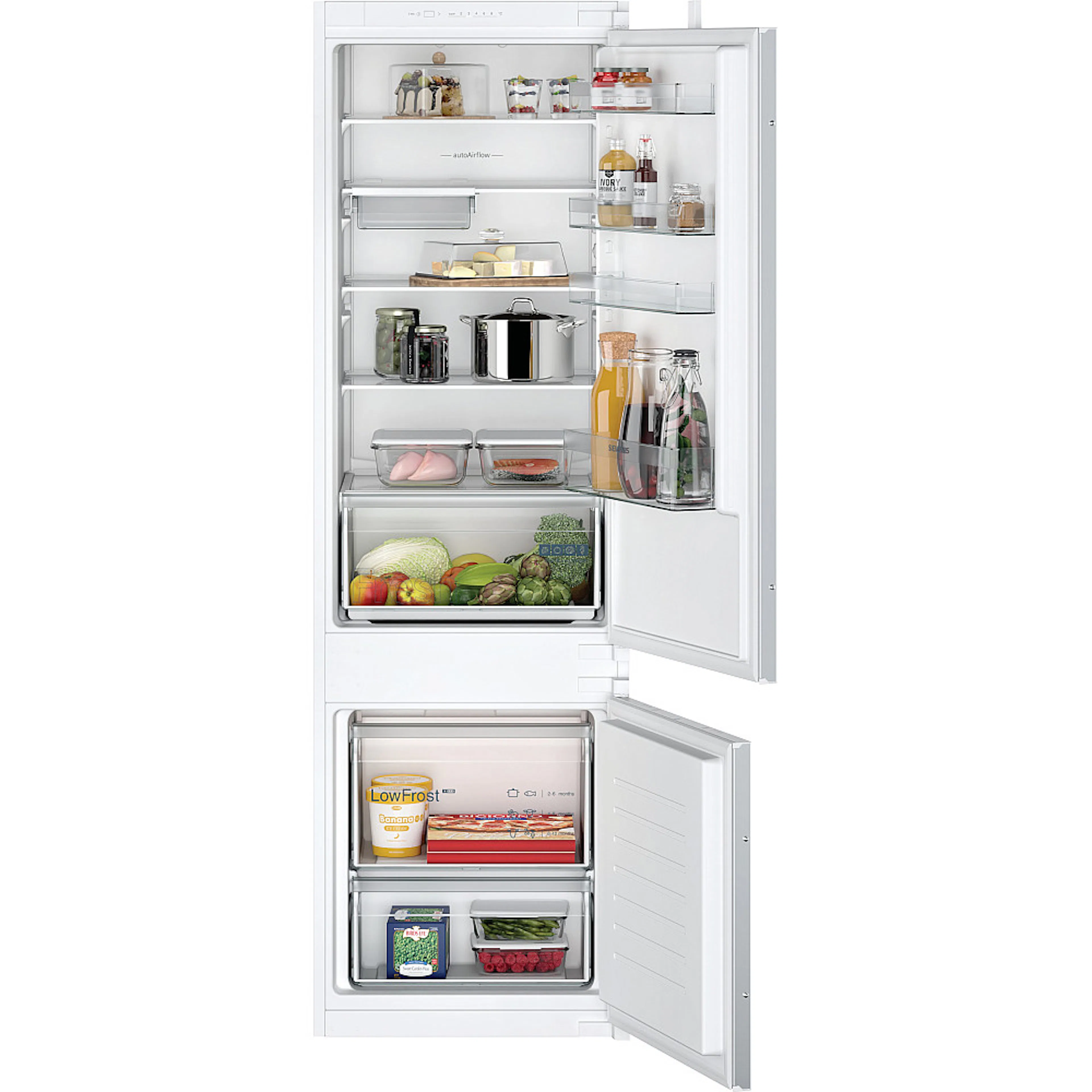 Integrert Kjøleskap/Fryser Siemens iQ100 KI87V5SE0 Med LED-Belysning 177 x 54 Cm