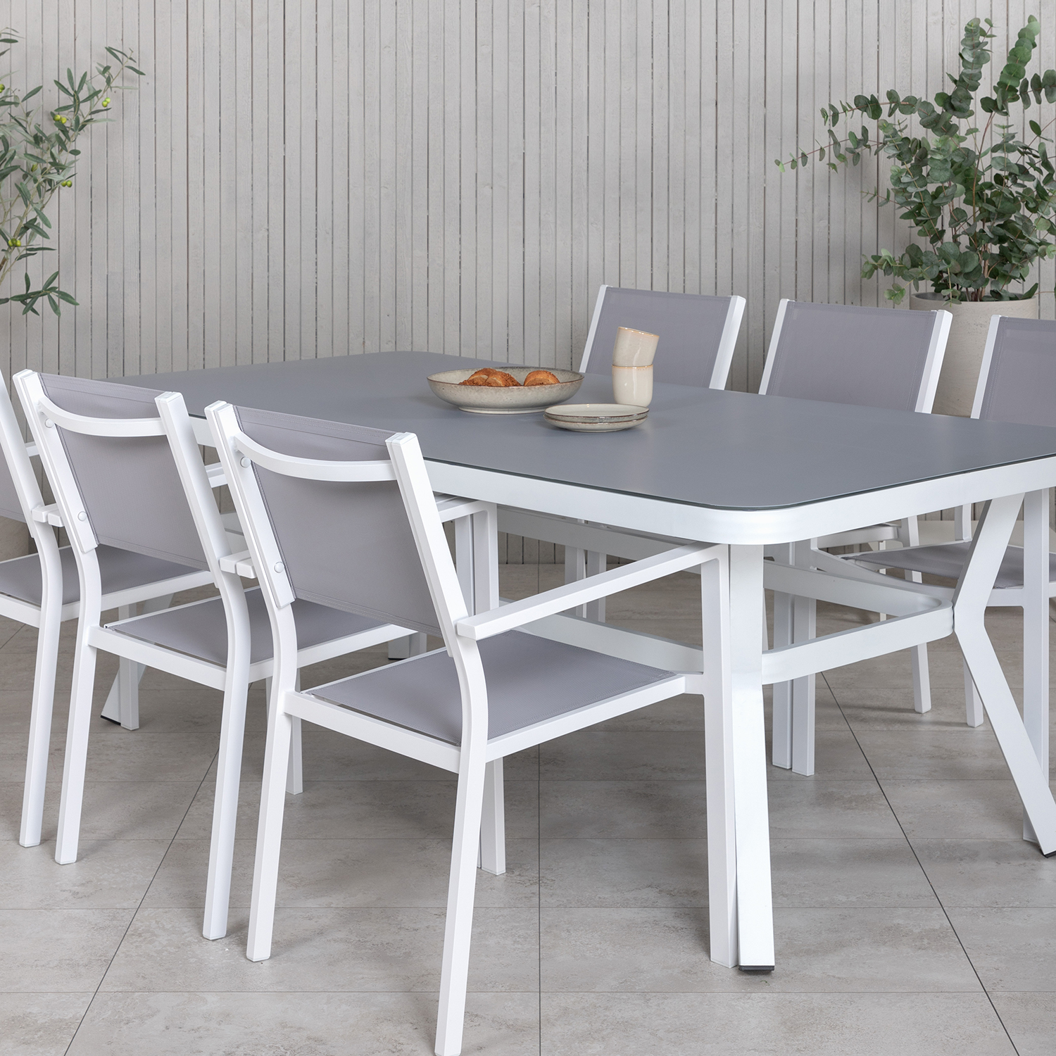 Spisegruppe Venture Home Virya 160x90 med 6 Copacabana Stablestoler