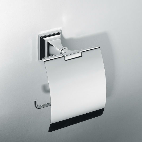 Toalettpapirholder LH Portofino Krom med Lokk