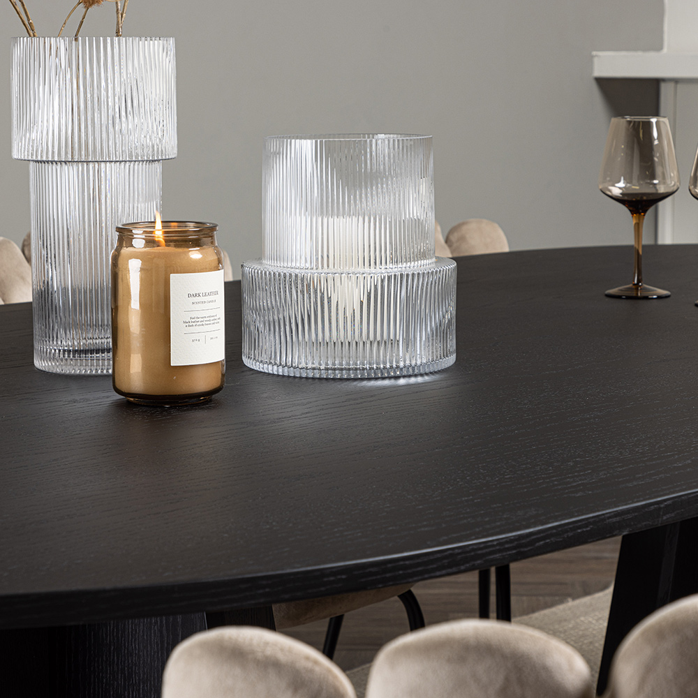 Spisegruppe Venture Home Bootcut Oval med 6 Limhamn Light Stoler
