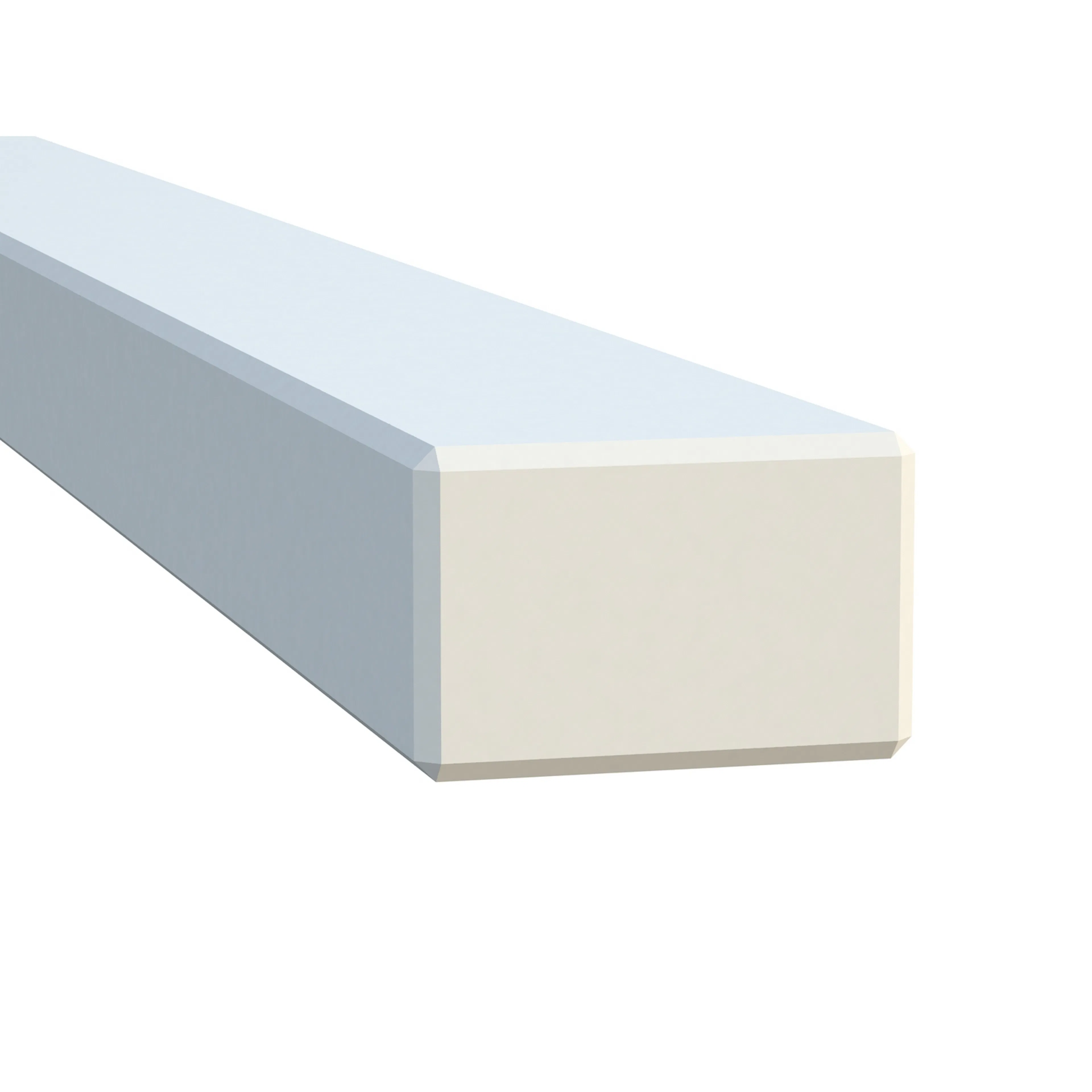 Post for terrace fence 45x70x1200 mm Hvitmalt, 45x70 mm