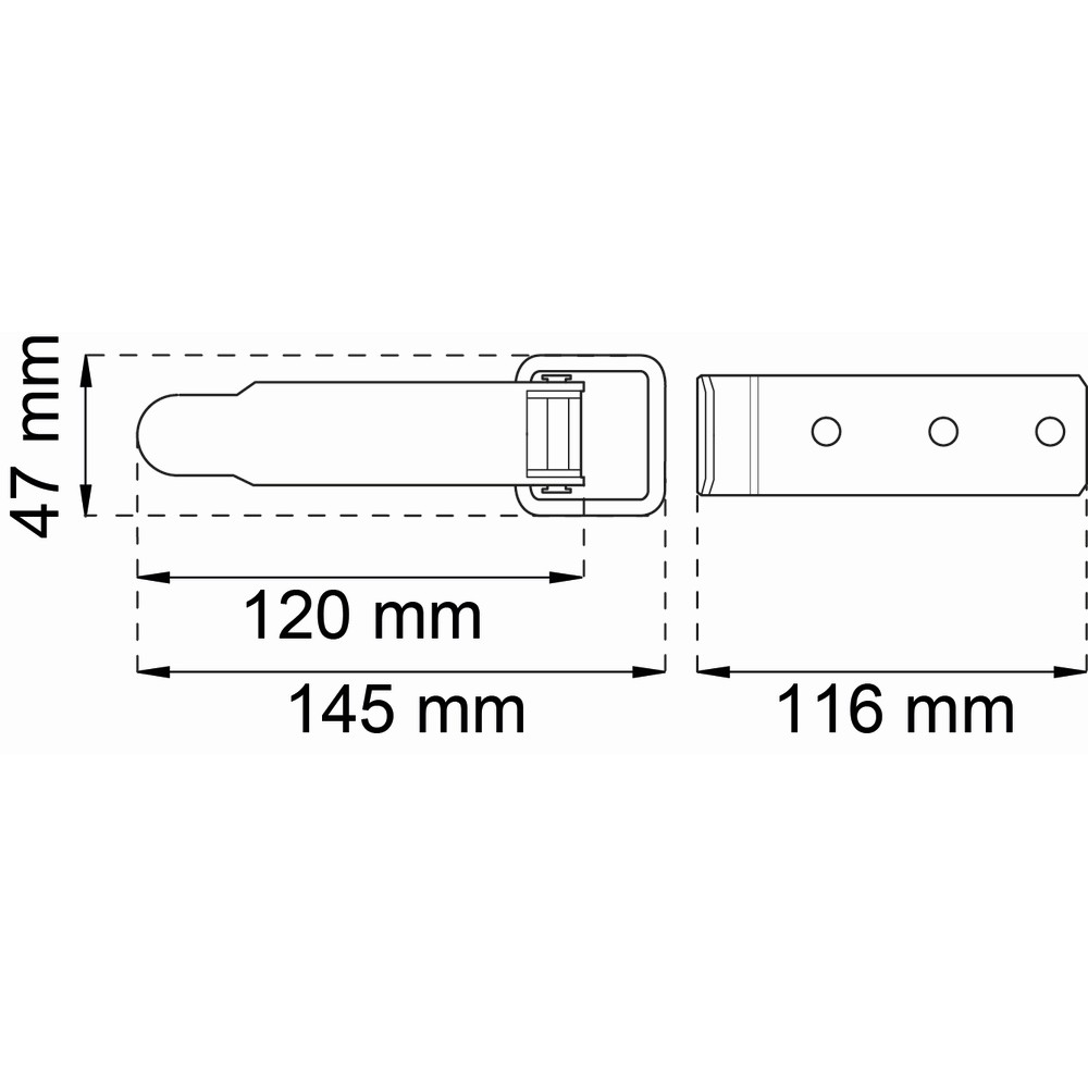 Kassestrammer Habo Elforsinket 165 mm