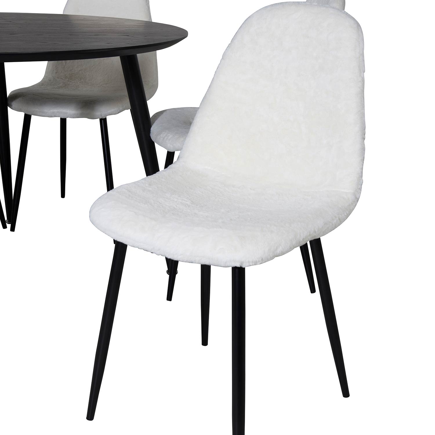 Spisegruppe Venture Home Dipp Ø115 cm med 6 Polar Stoler
