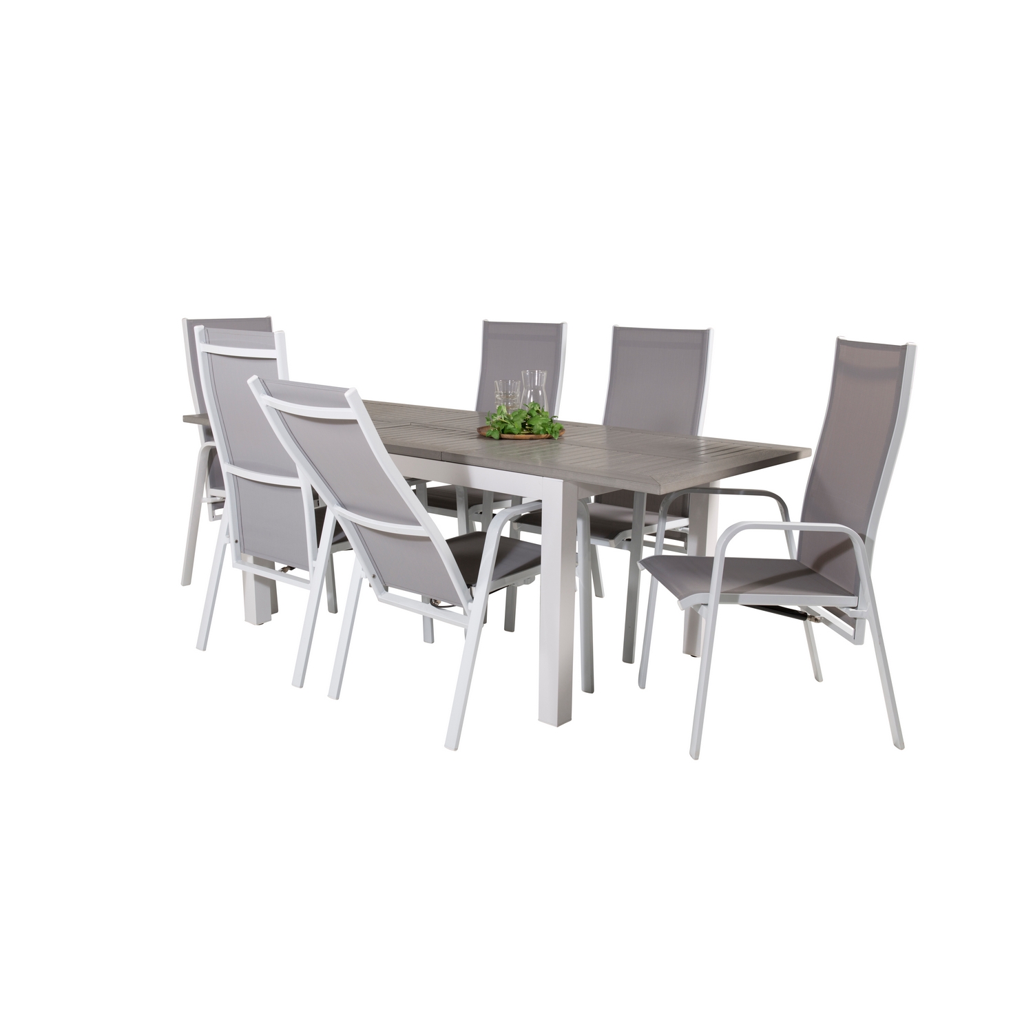 Spisegruppe Venture Home Aleyna 152/210 med 6 Copacabana Stoler