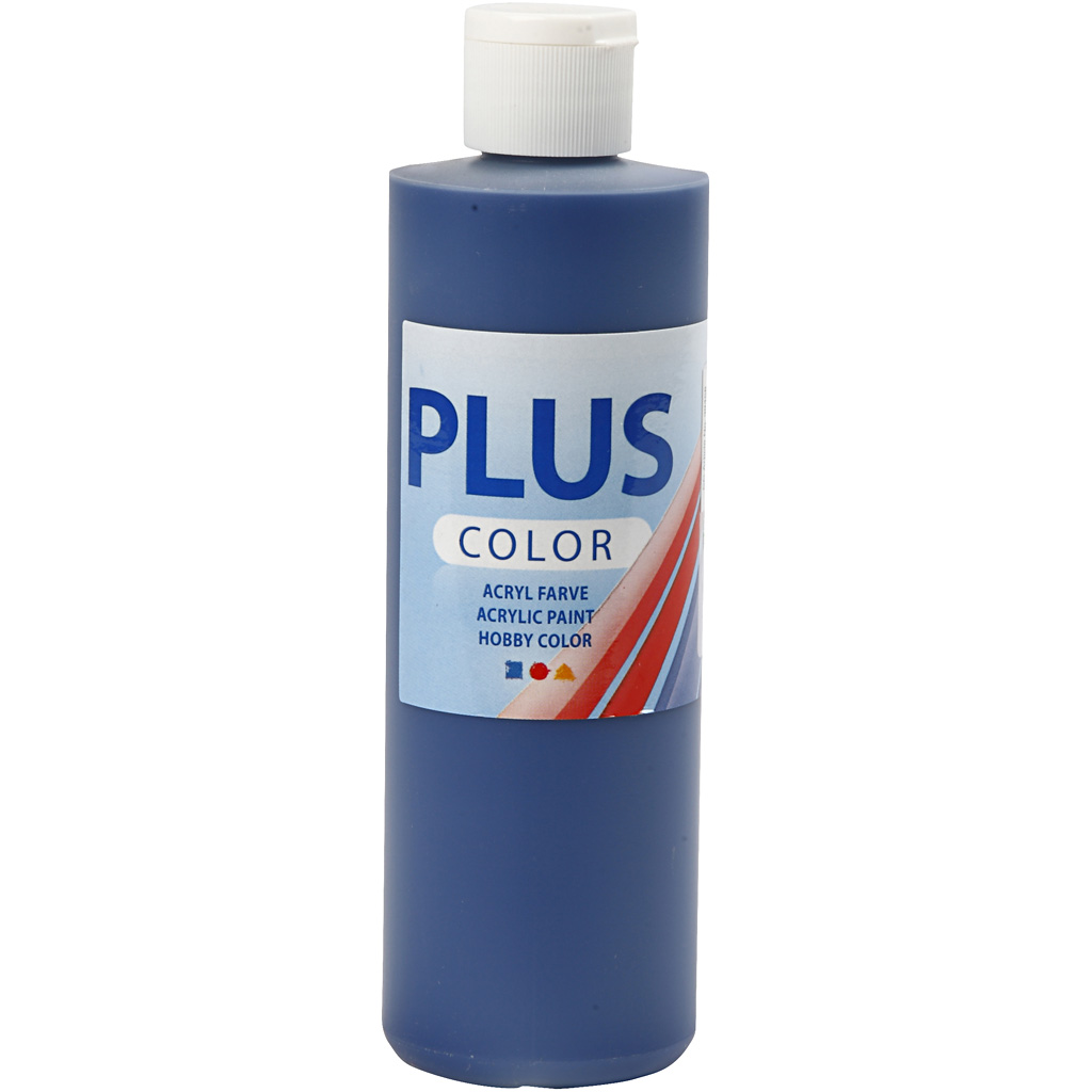 Plus Color hobbyfärg, marinblå, 250 ml/ 1 flaska Navy Blue
