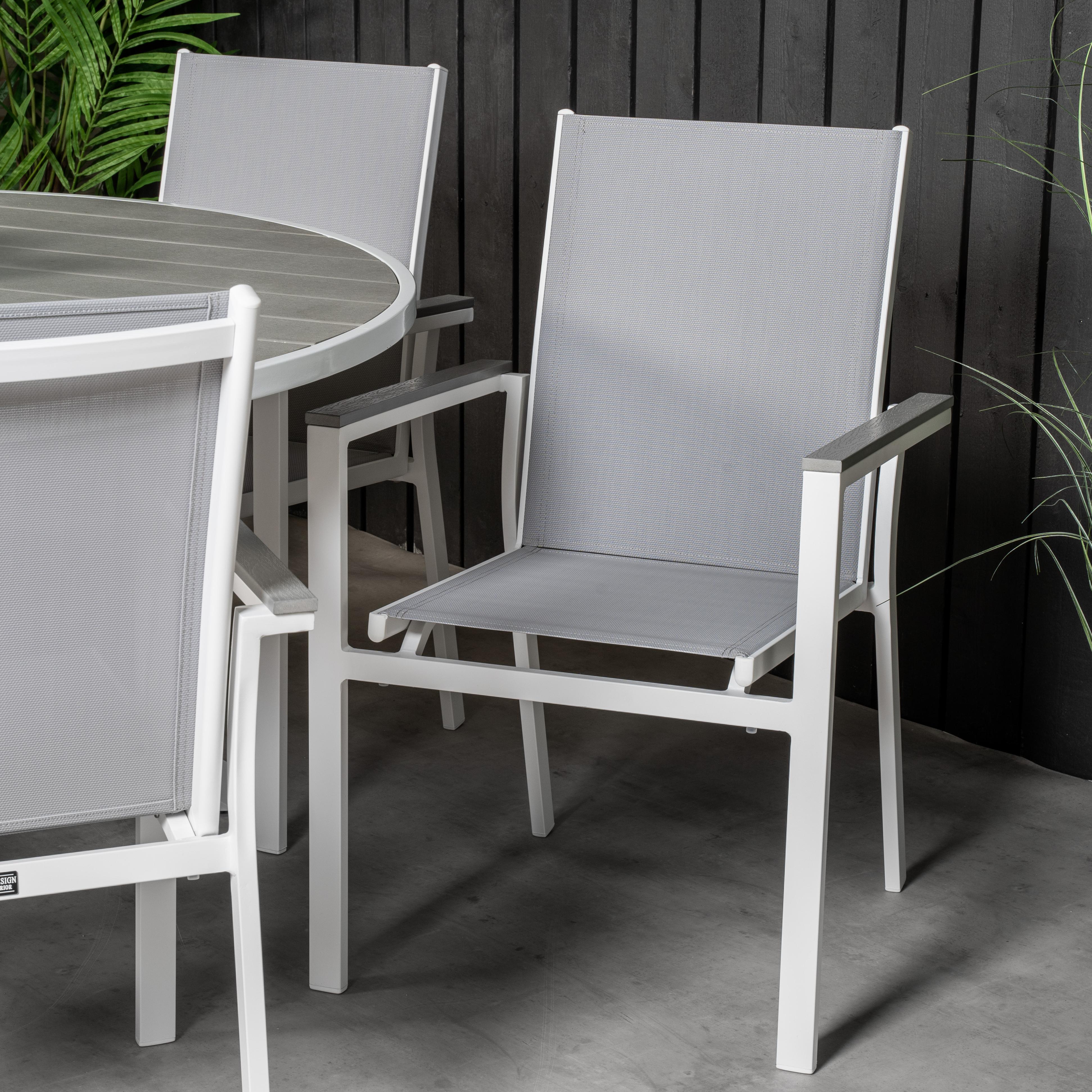 Spisegruppe Venture Home Pincy Ø140 med 6 Pincy Stoler