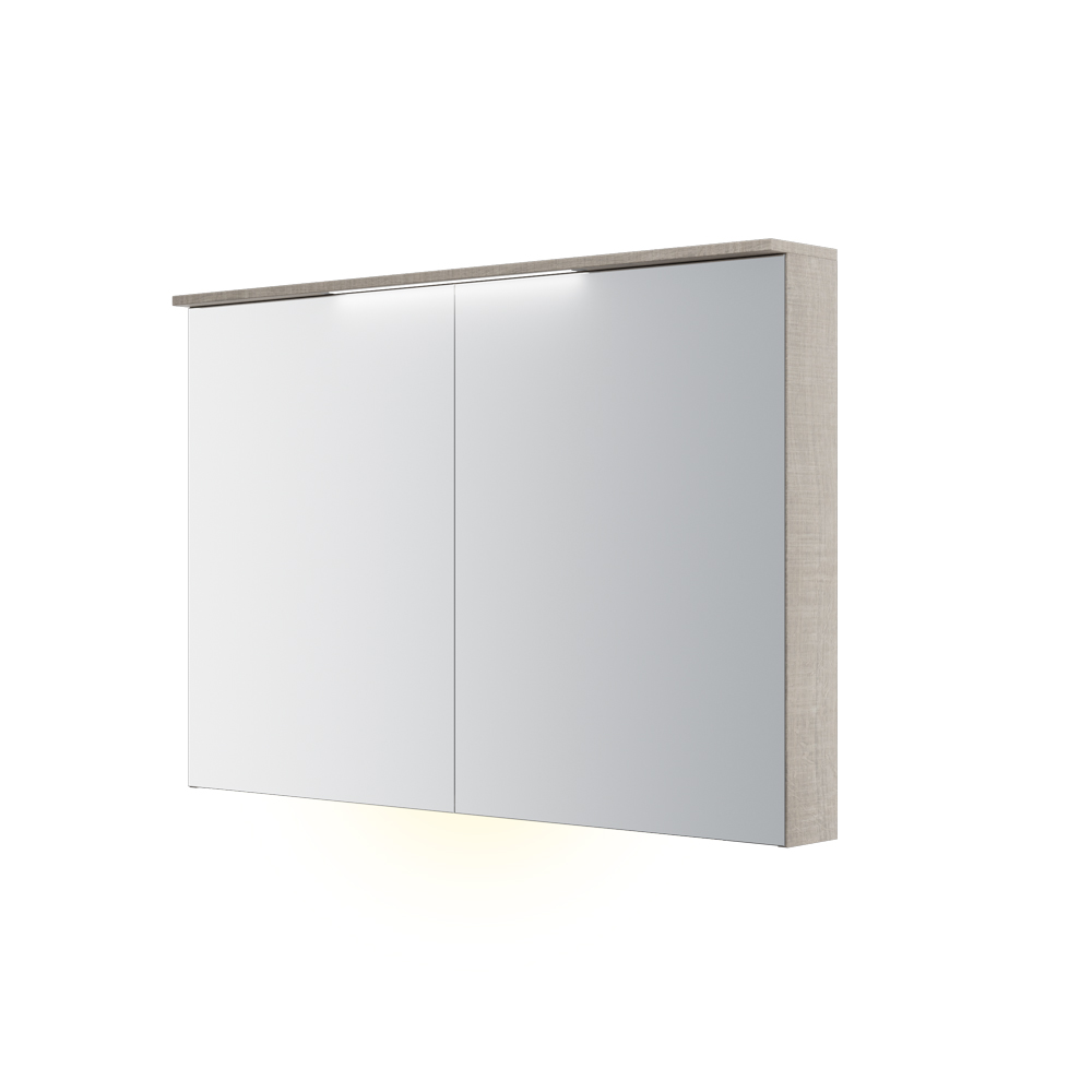 Speilskap FOSSBAD B120 D12 med Lystopp 60 + 60