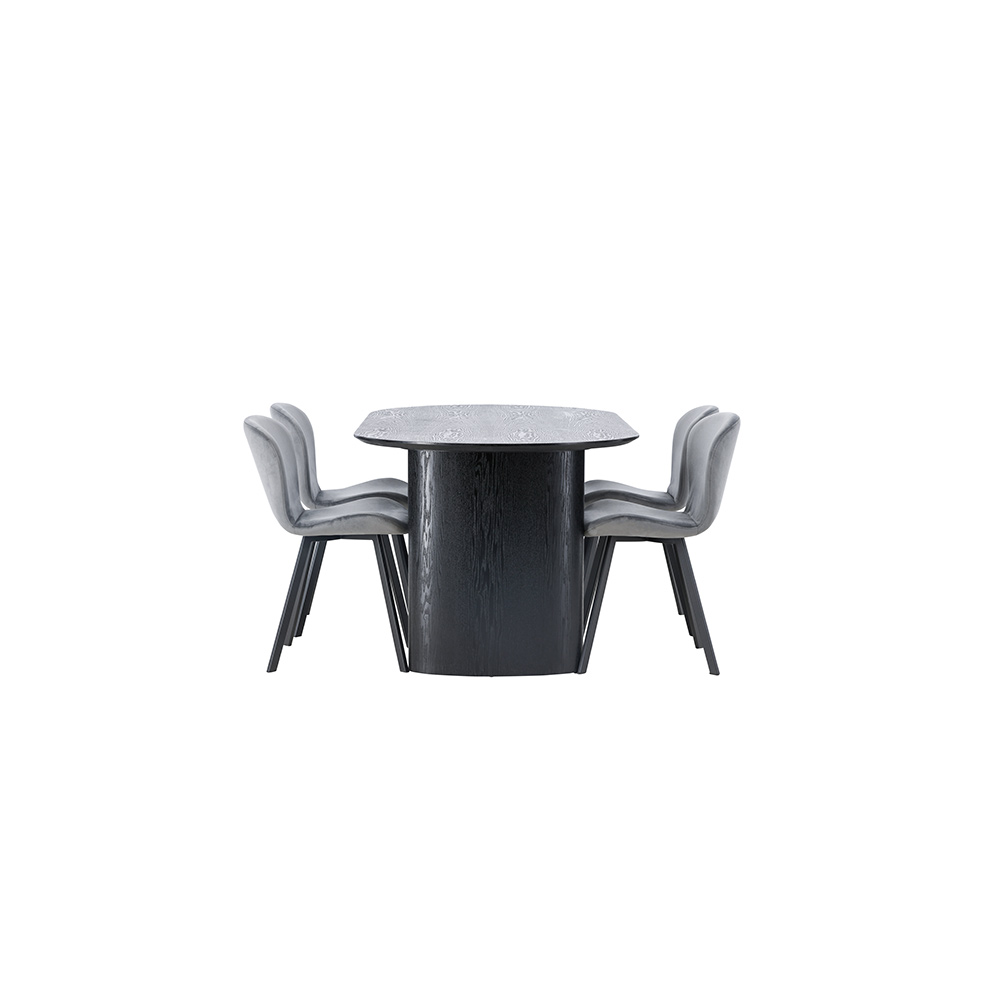 Spisegruppe Venture Home Isolde med 4 stk Lilja Stoler