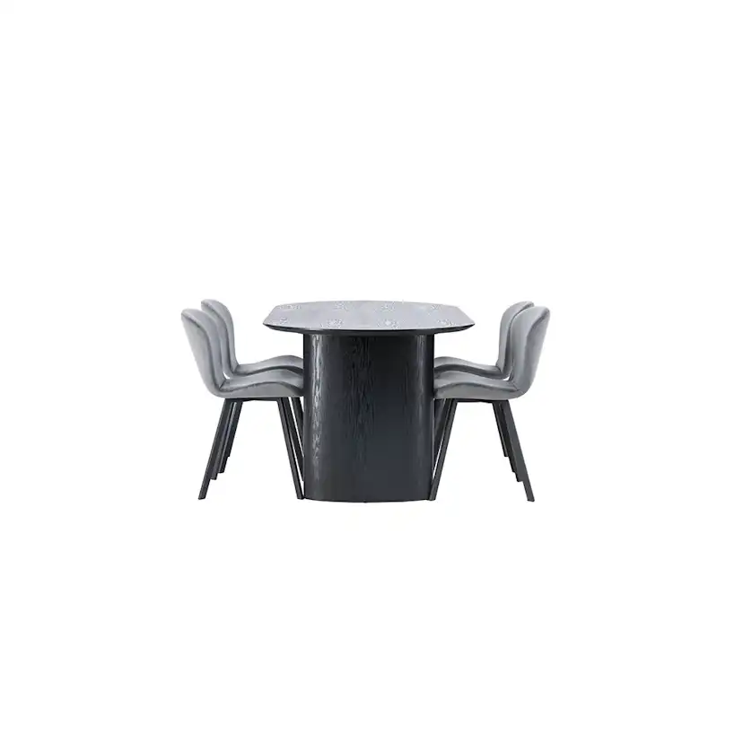 Spisegruppe Venture Home Isolde med 4 stk Lilja Stoler