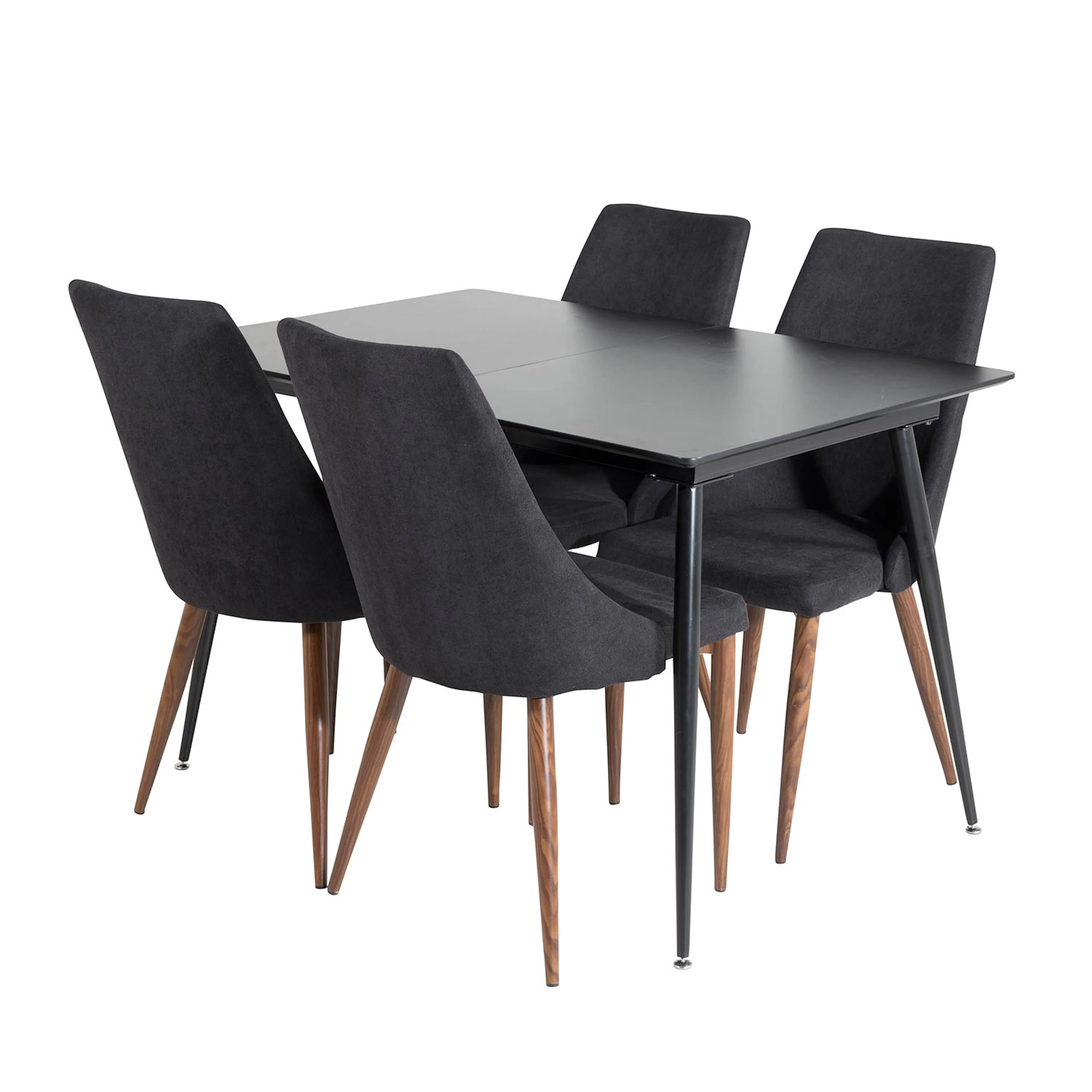 Spisegruppe Venture Home Silvia med Innleggsplate og 4 Laura Stoler