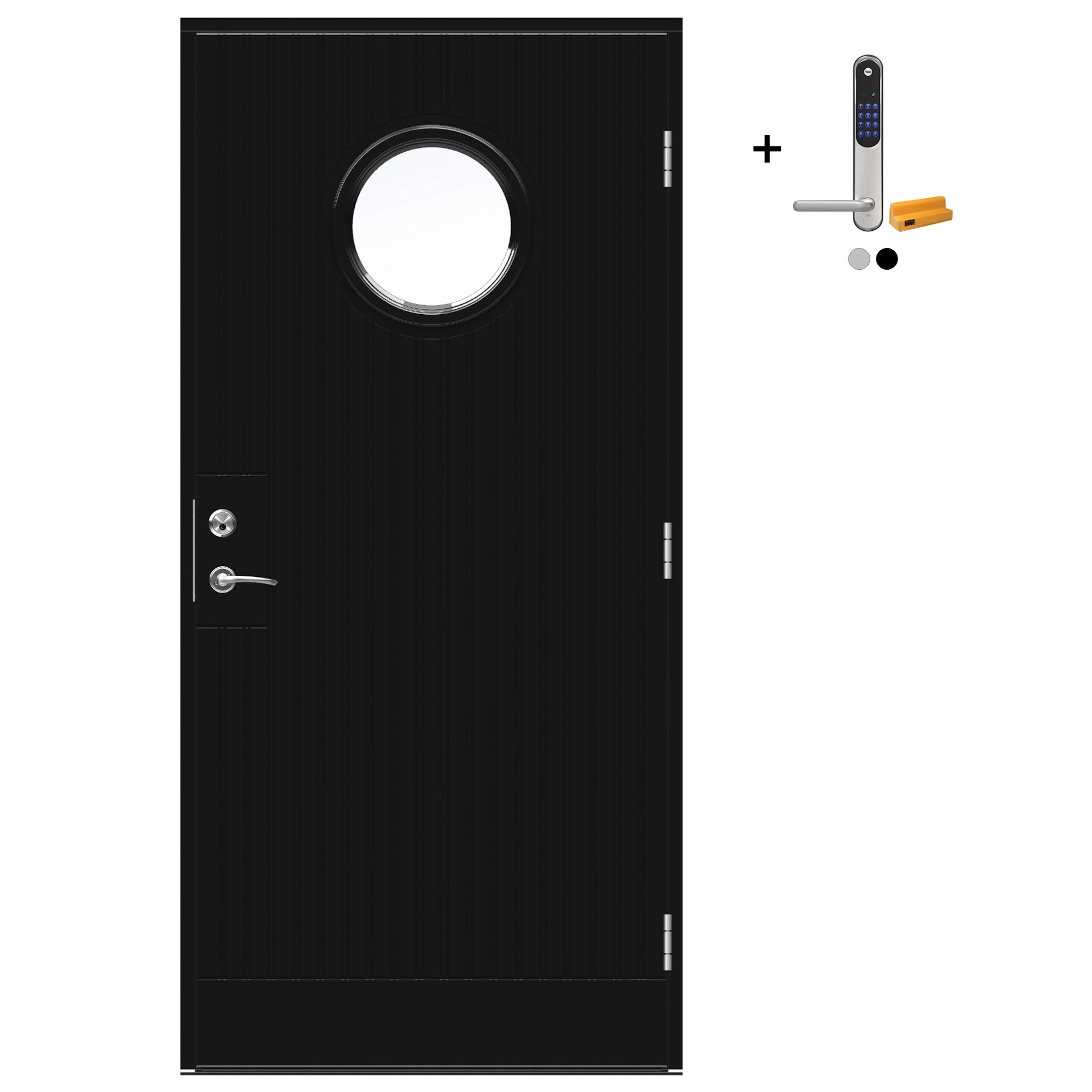 Ytterdør Swedoor Advance-Line Nordic Geilo med Yale Doorman Classic Home