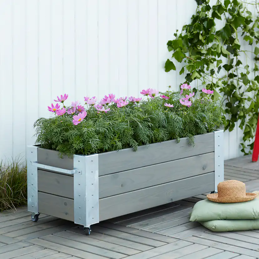 Blomsterkasse PLUS Cubic 50x120x45 cm