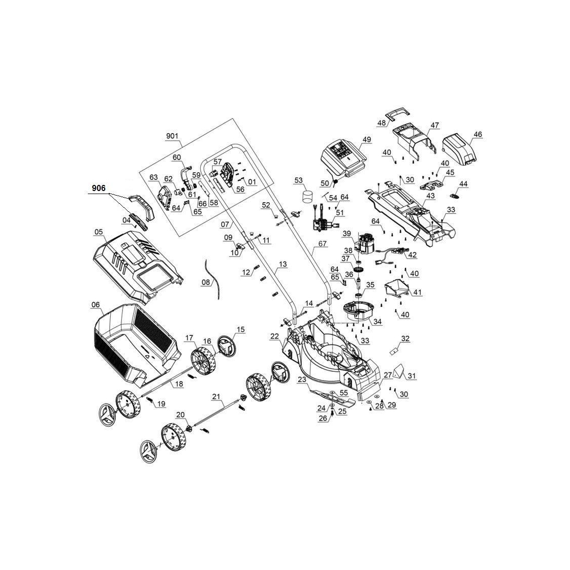 Gressklipper Einhell 18V Li-Solo GE-CM 18/30 uten Batteri