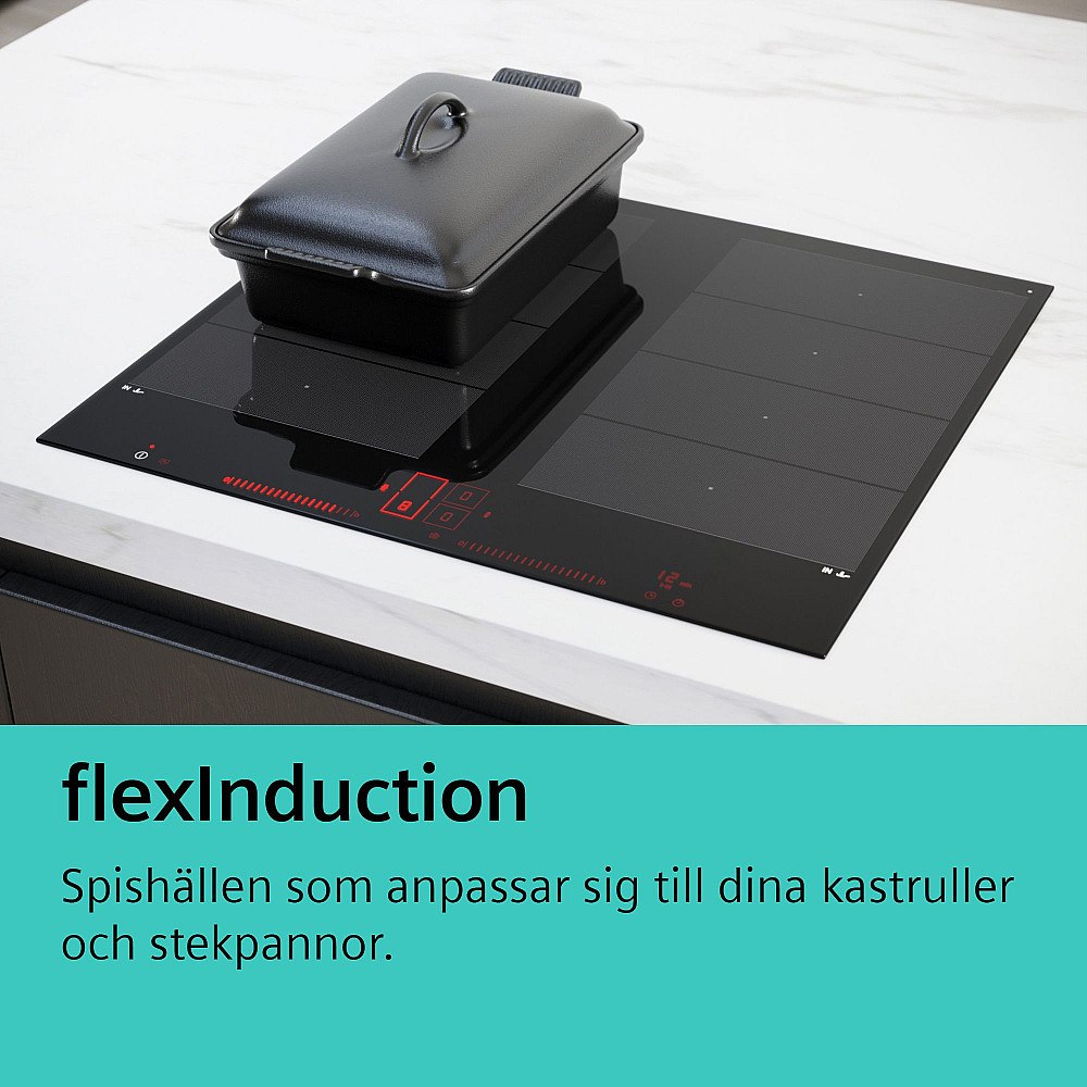 Induksjonstopp Siemens iQ700 EX975LVC1E Sort med Flexinduksjon og Barnesikring