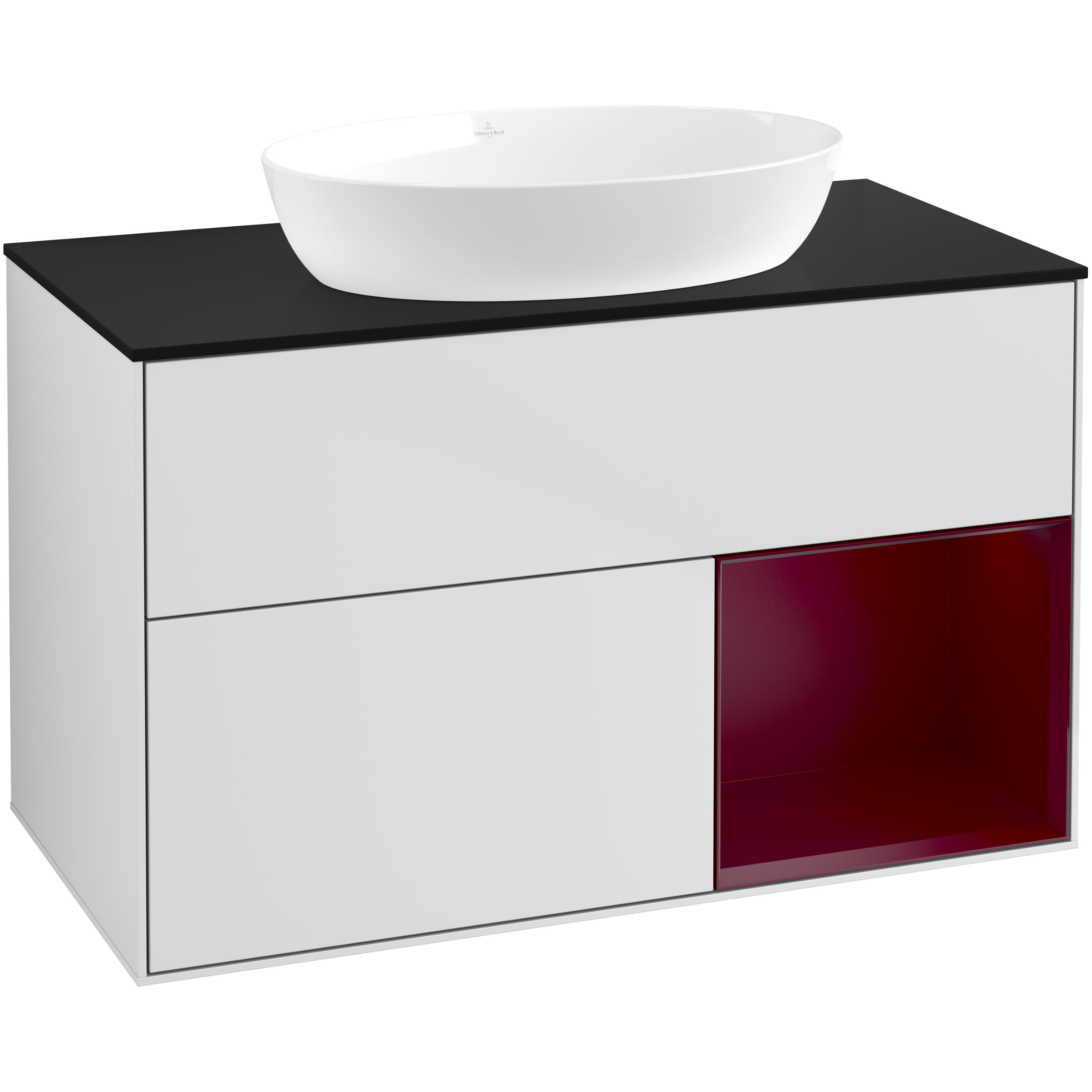 Tvättställsskåp Villeroy & Boch Finion med 2 Lådor Hylla och Bänkskiva för Fristående Tvättställ från Artis & Collaro