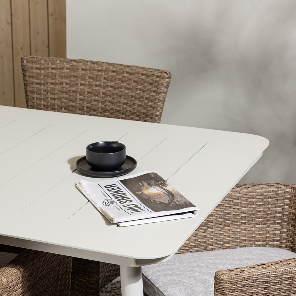 Spisegruppe Venture Home Lina Bord med 6 Malina Stoler