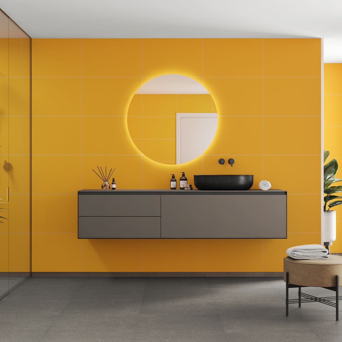 Baderomspanel Fibo 2167-M6040 EM Deep Yellow