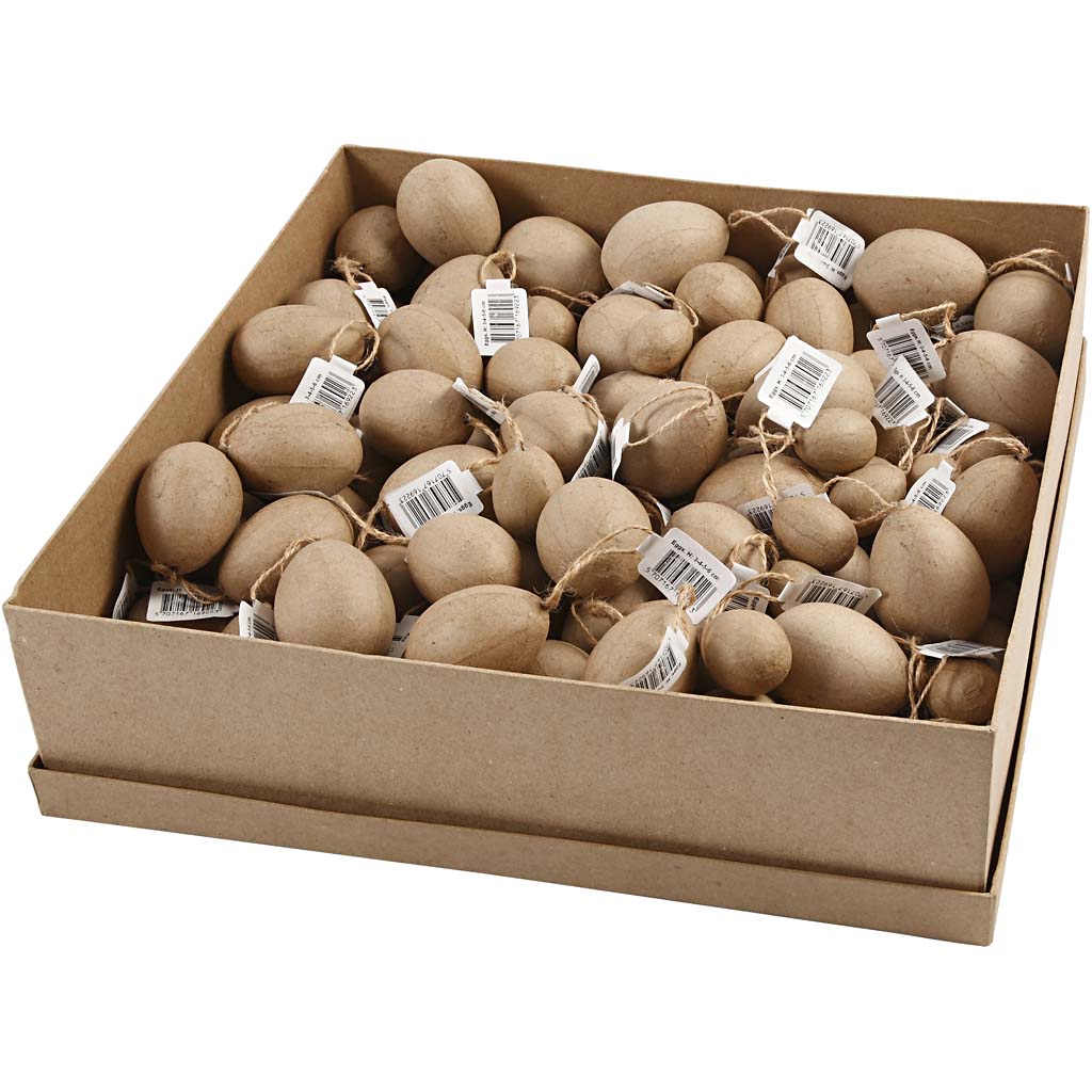 Egg Creativ Company Pappmaché H3-4-5-6 cm 140 St/1 Pk