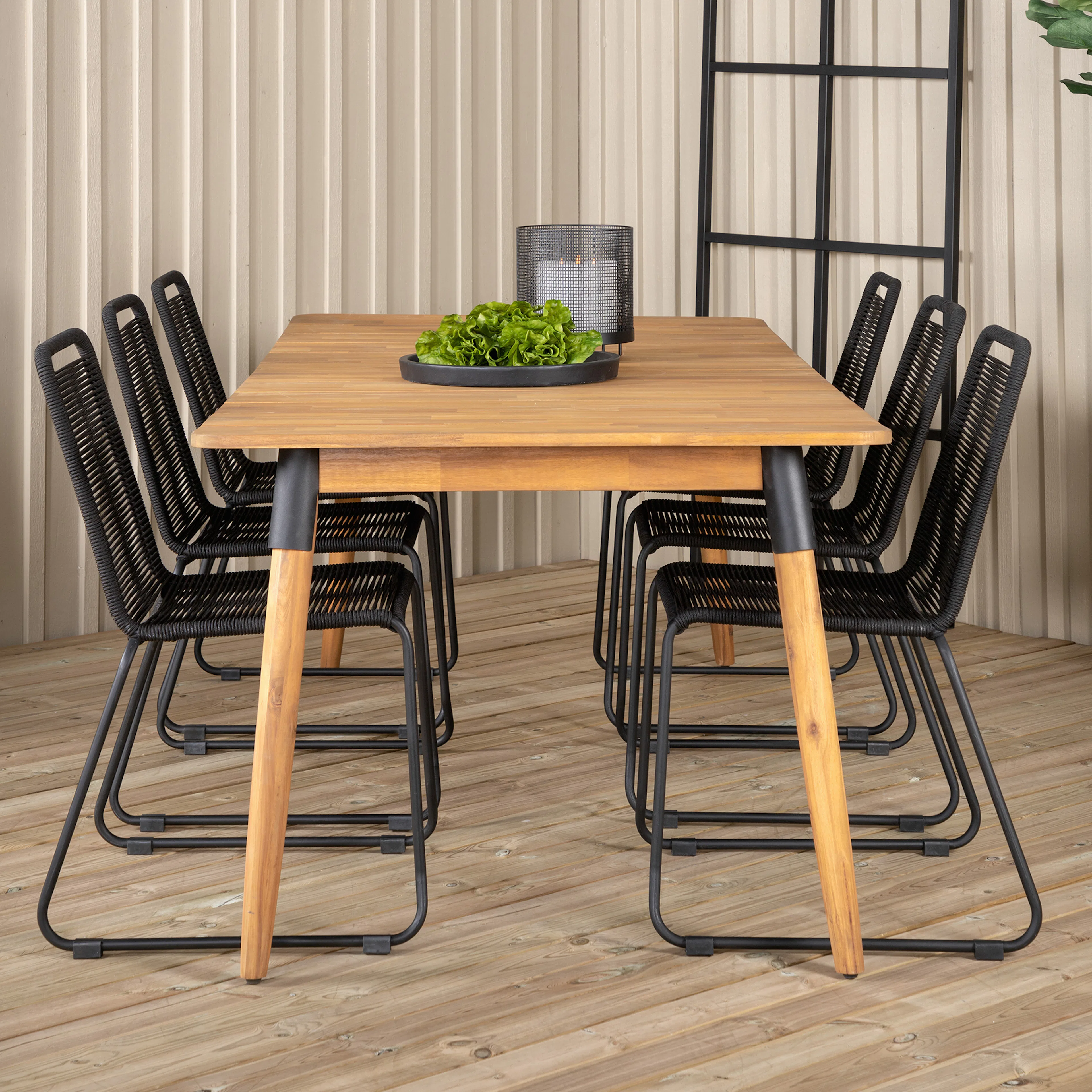 Spisegruppe Venture Home Julle med 6 Minos Spisestoler