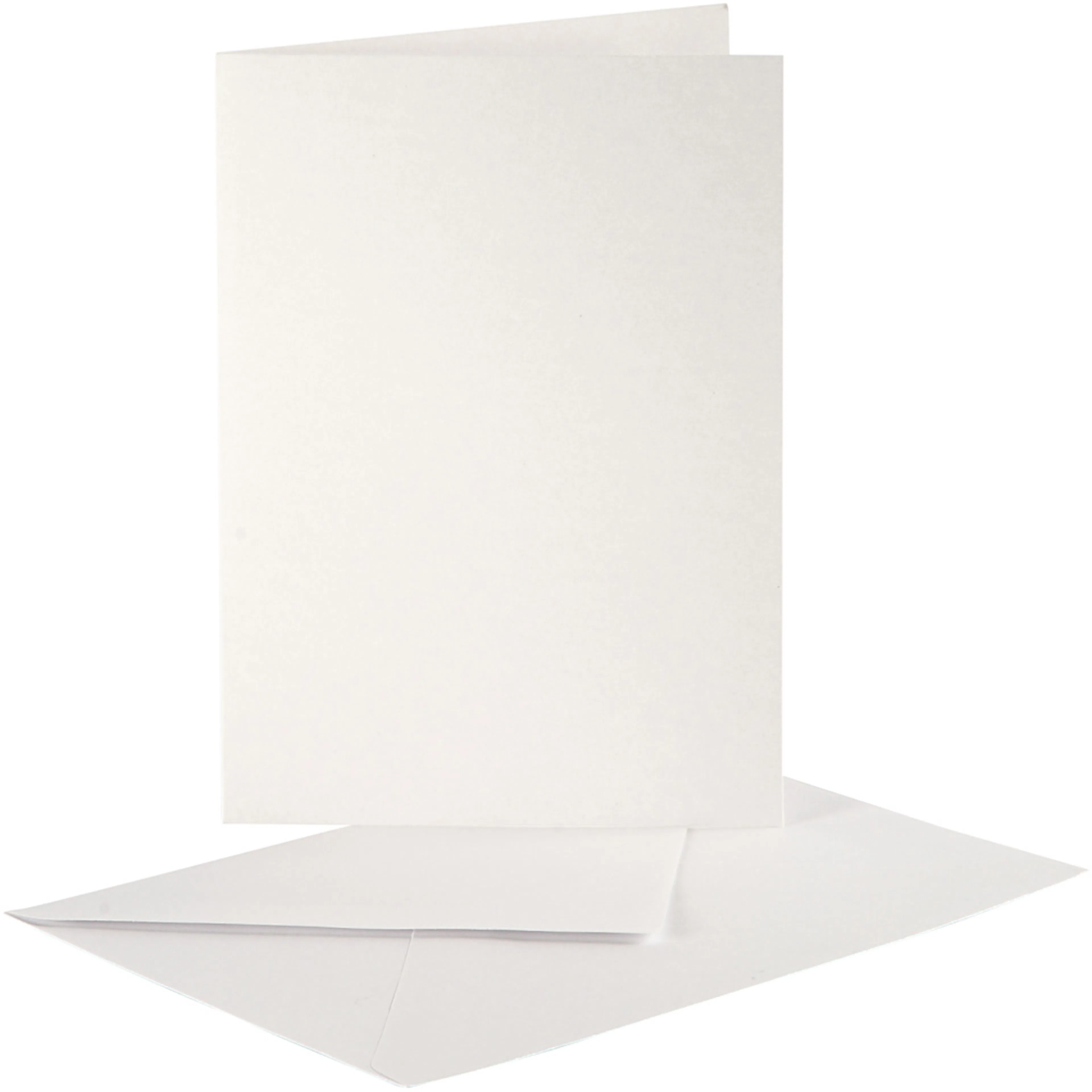 Perlemorkort Creativ Company Kort Str 10,5x15 cm Konvstr 11,5x16,5 cm 10 sett/1 Pk