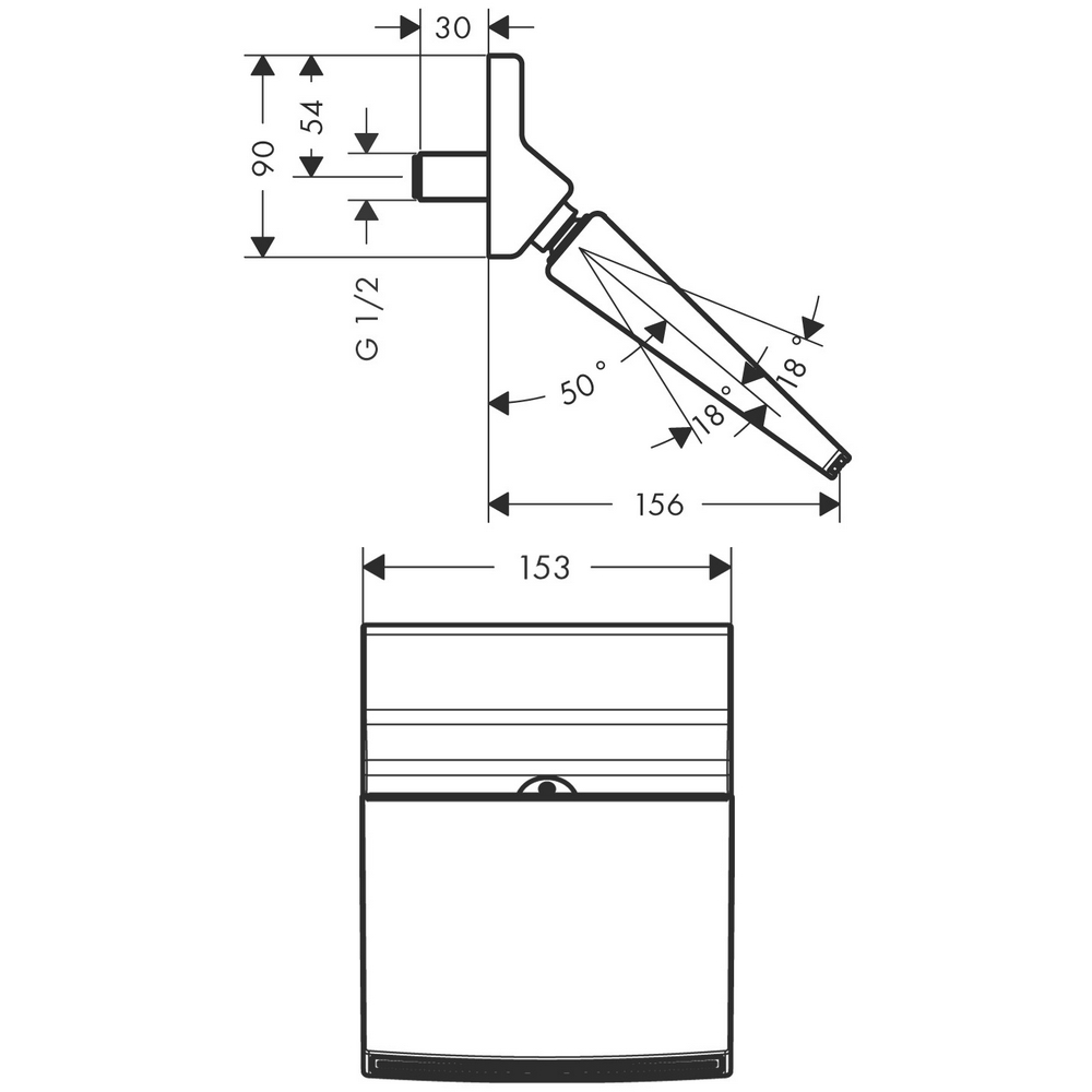 Hoveddusj Hansgrohe Raindance Rainfall 150 Stream