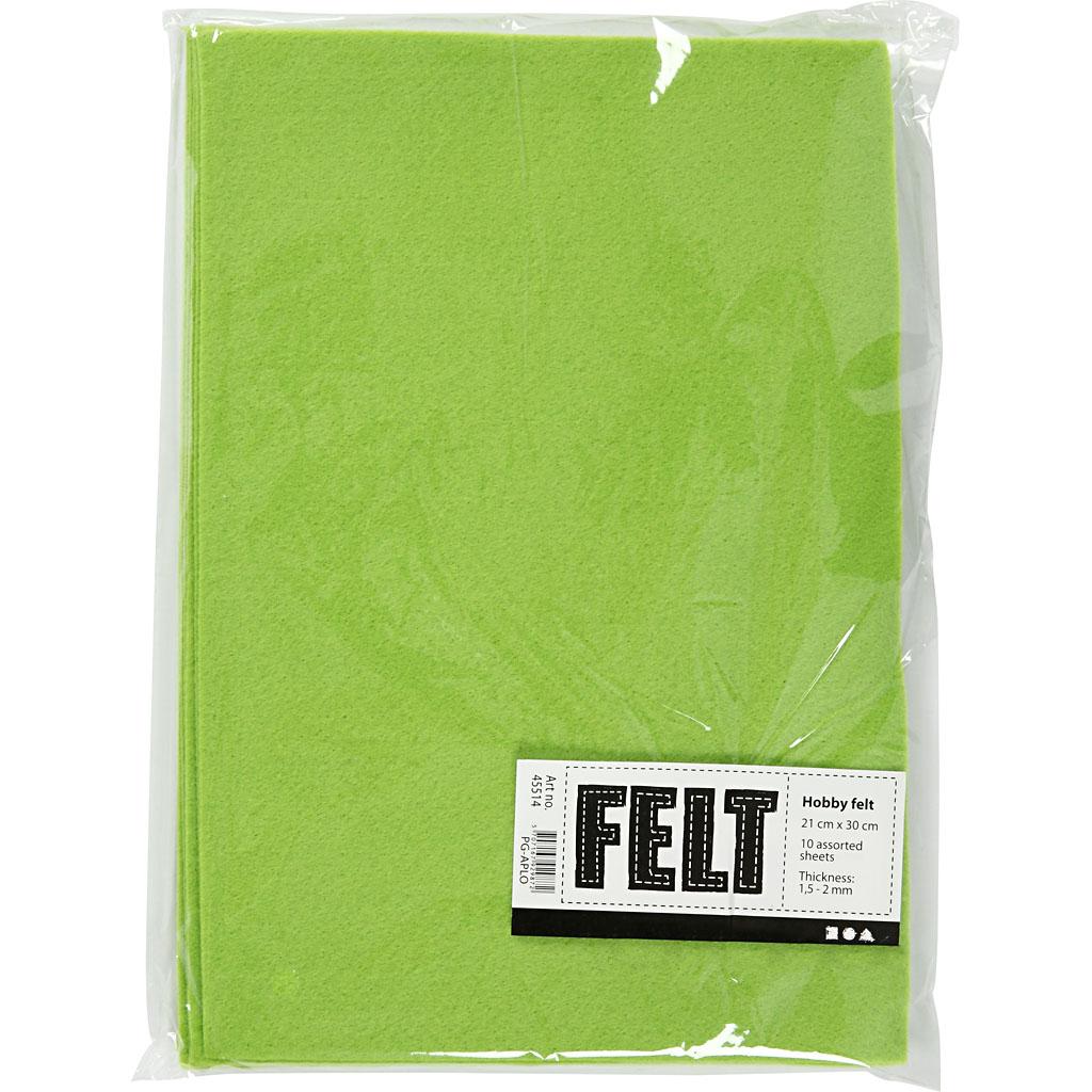 Hobbyfilt Creativ Company A4 210x297 mm 10 Ark/1 Pk