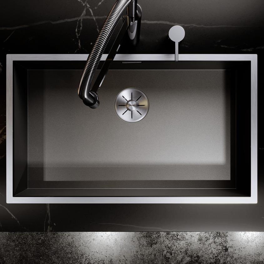 Kjøkkenvask Blanco Zerox 500 Dark Steel Infino