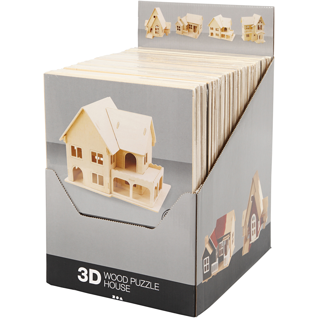 3D Puslespill Creativ Company 4 stk/1 Pk