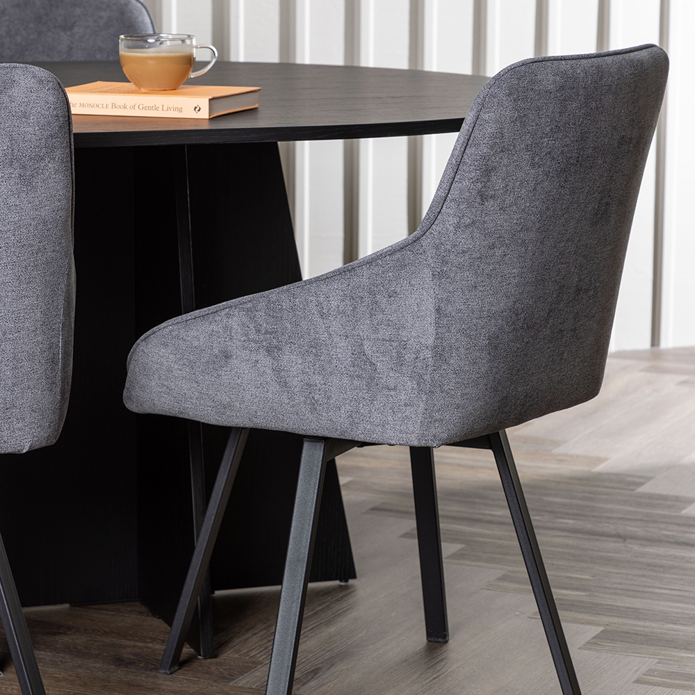 Spisegruppe Venture Home Bootcut med 6 stk Rosie Stoler