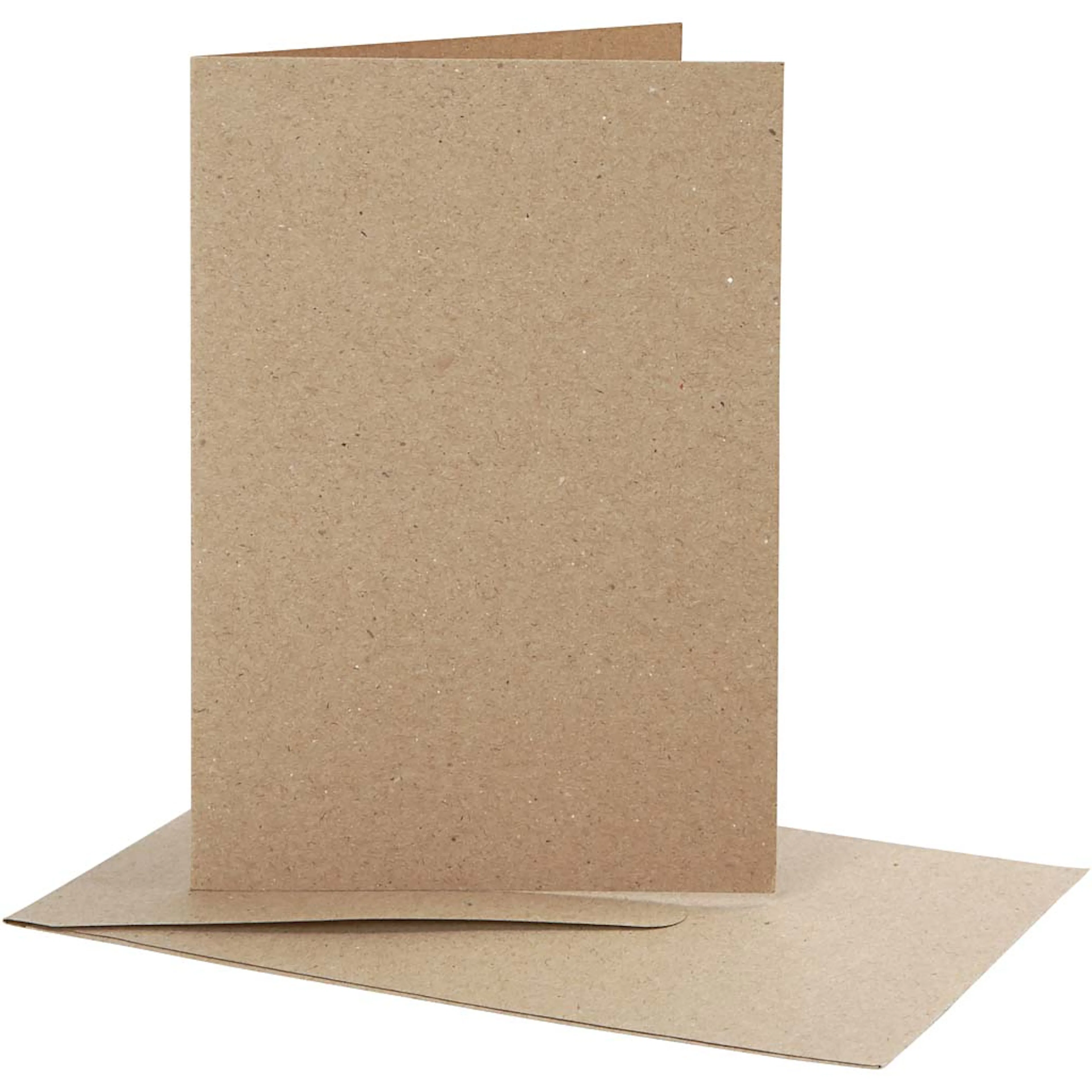 Brevkort Creativ Company Kort Str 10,5x15 cm Konvstr 11,5x16,5 cm 10 sett/1 Pk