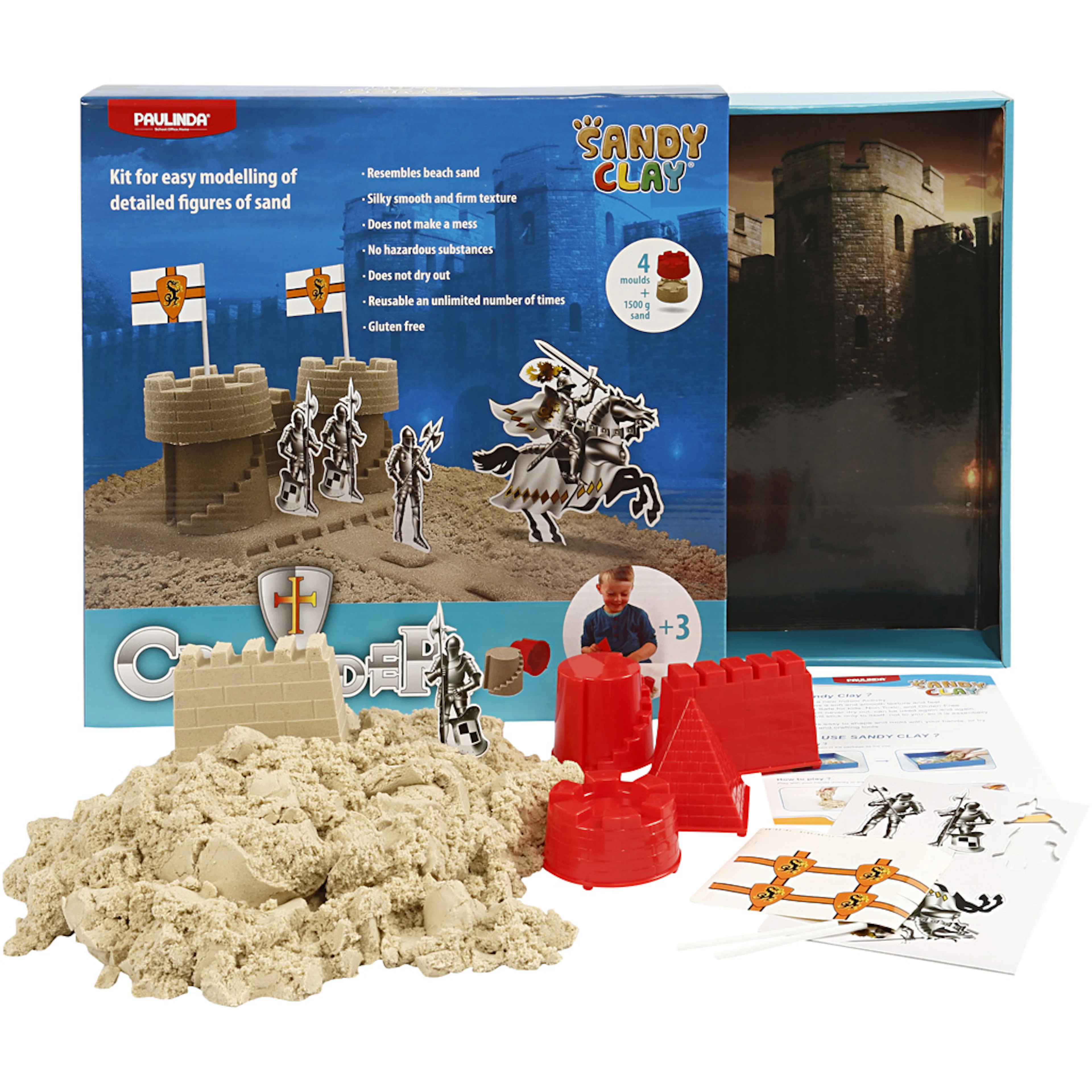 Lekesand Creativ Company Sandy Clay Natur 1 Sett