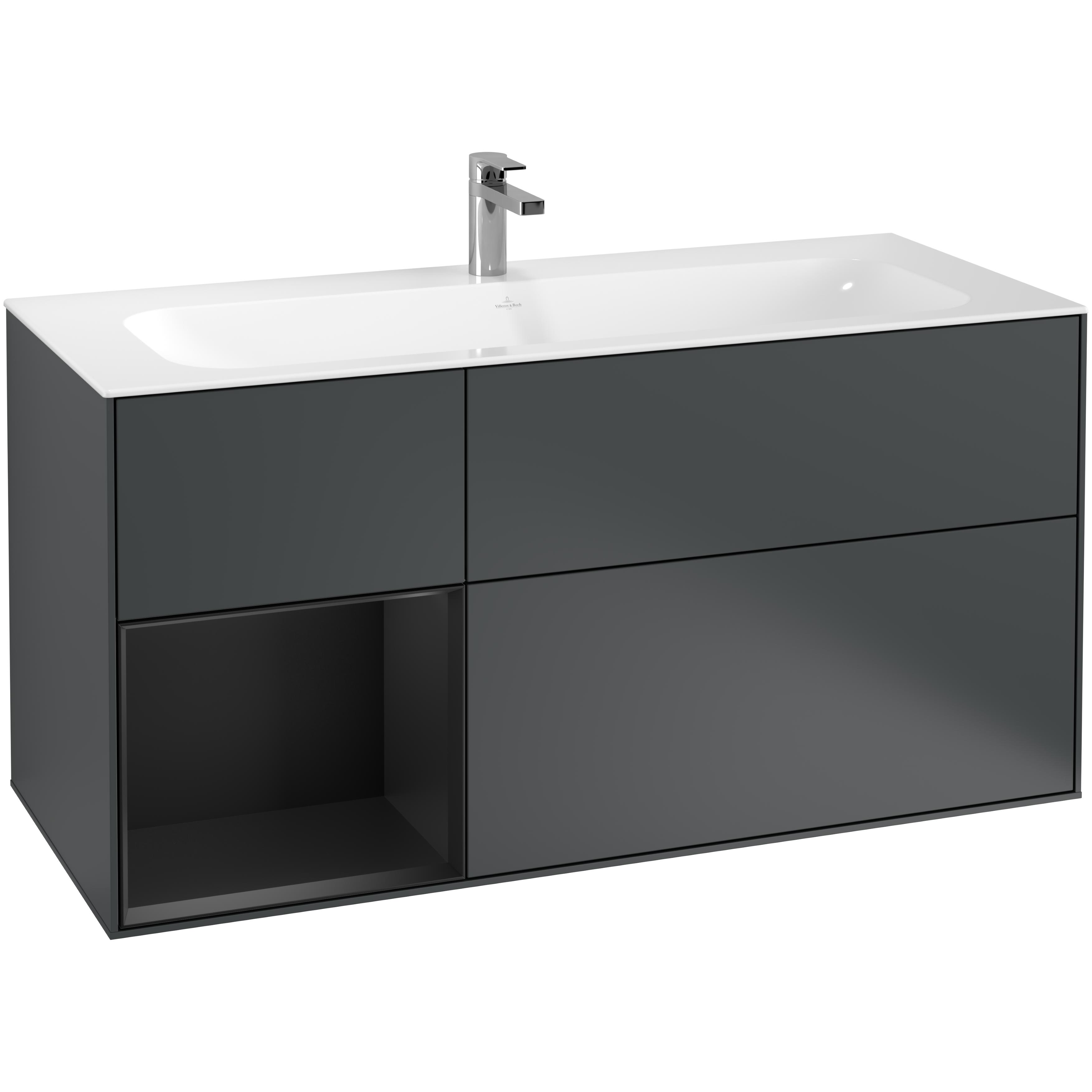 Tvättställsskåp Villeroy & Boch Finion med 3 Lådor och Hylla för Inbyggt Tvättställ