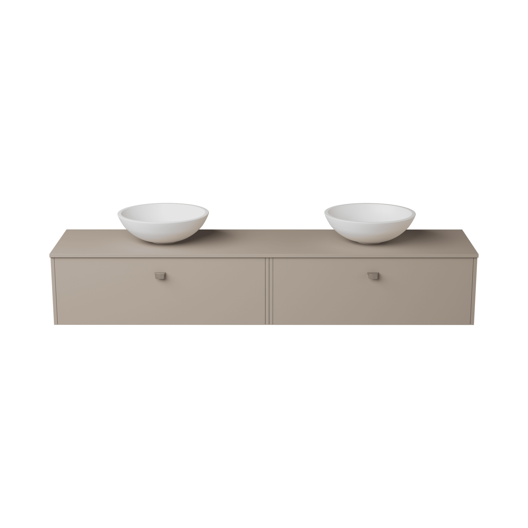 Servantskap FOSSBAD New Block B180 for Benkeplate og 2 Serva