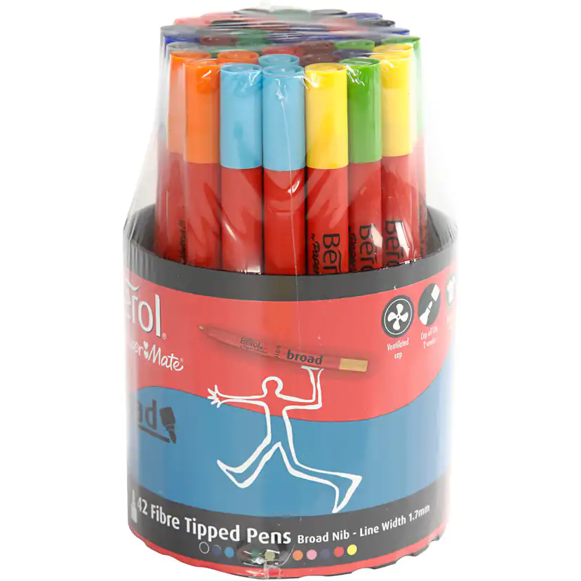 Tusj Creativ Company Berol Ass Farger Strek 1-1,7 mm