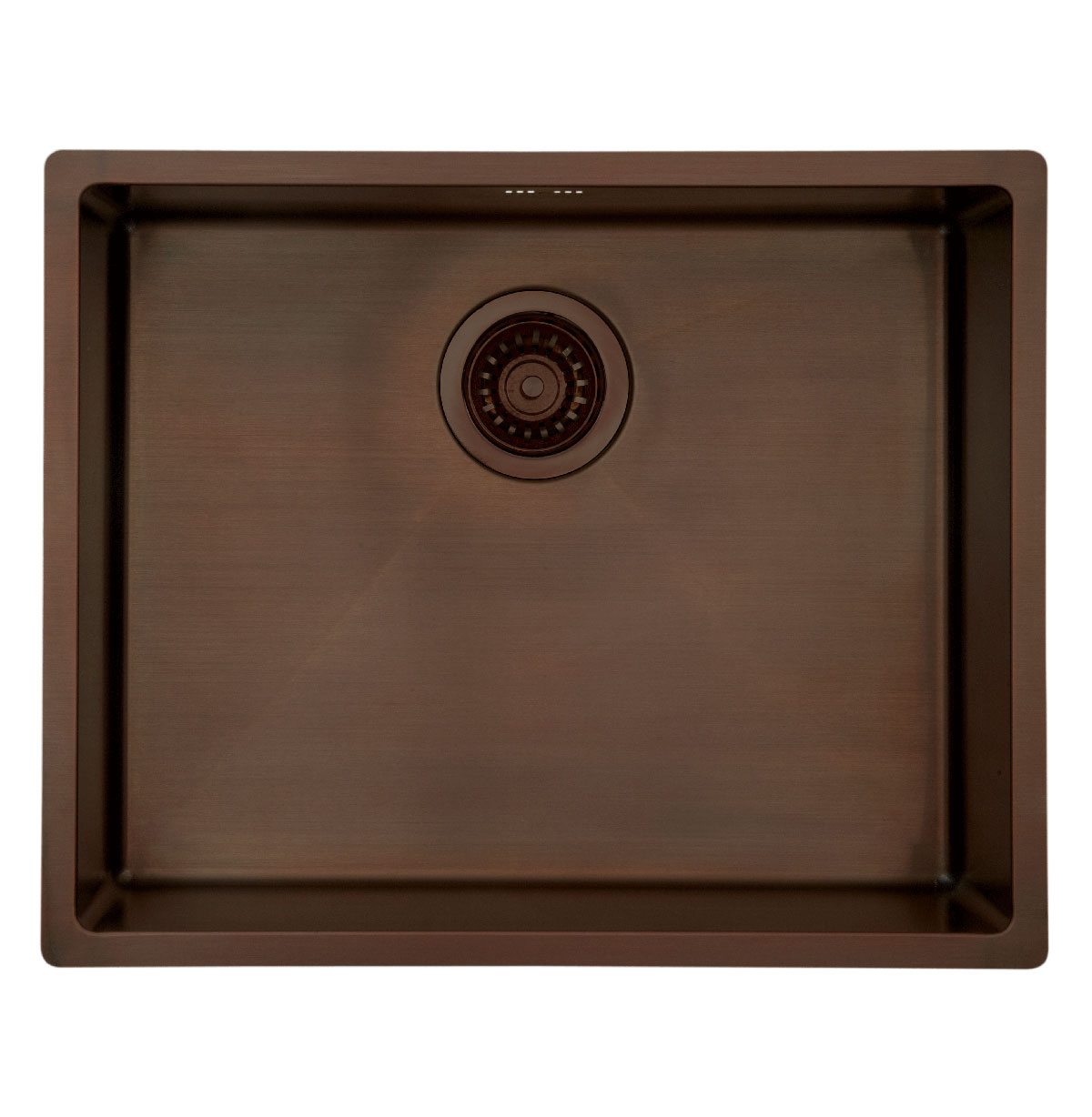Lavabo Kubus 500 Soft, bruneret massiv messing Farge: Brun Messing, Overflate: Polert