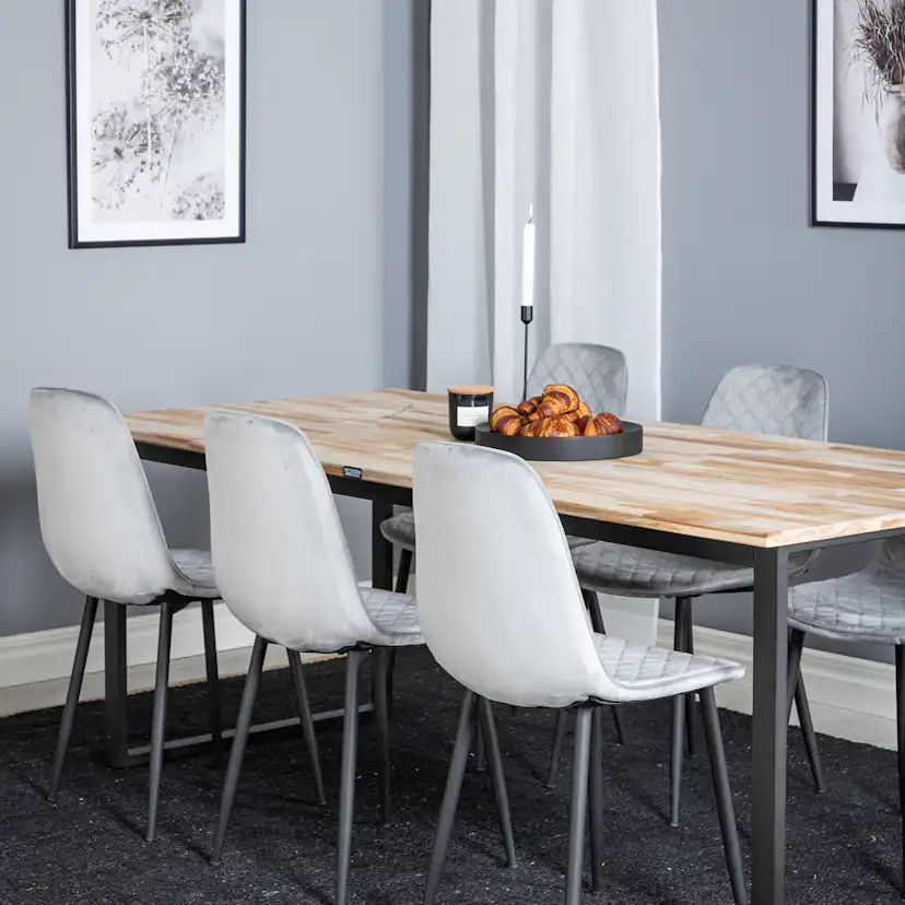 Spisegruppe Venture Home Cirebon med 6 Polar Stoler