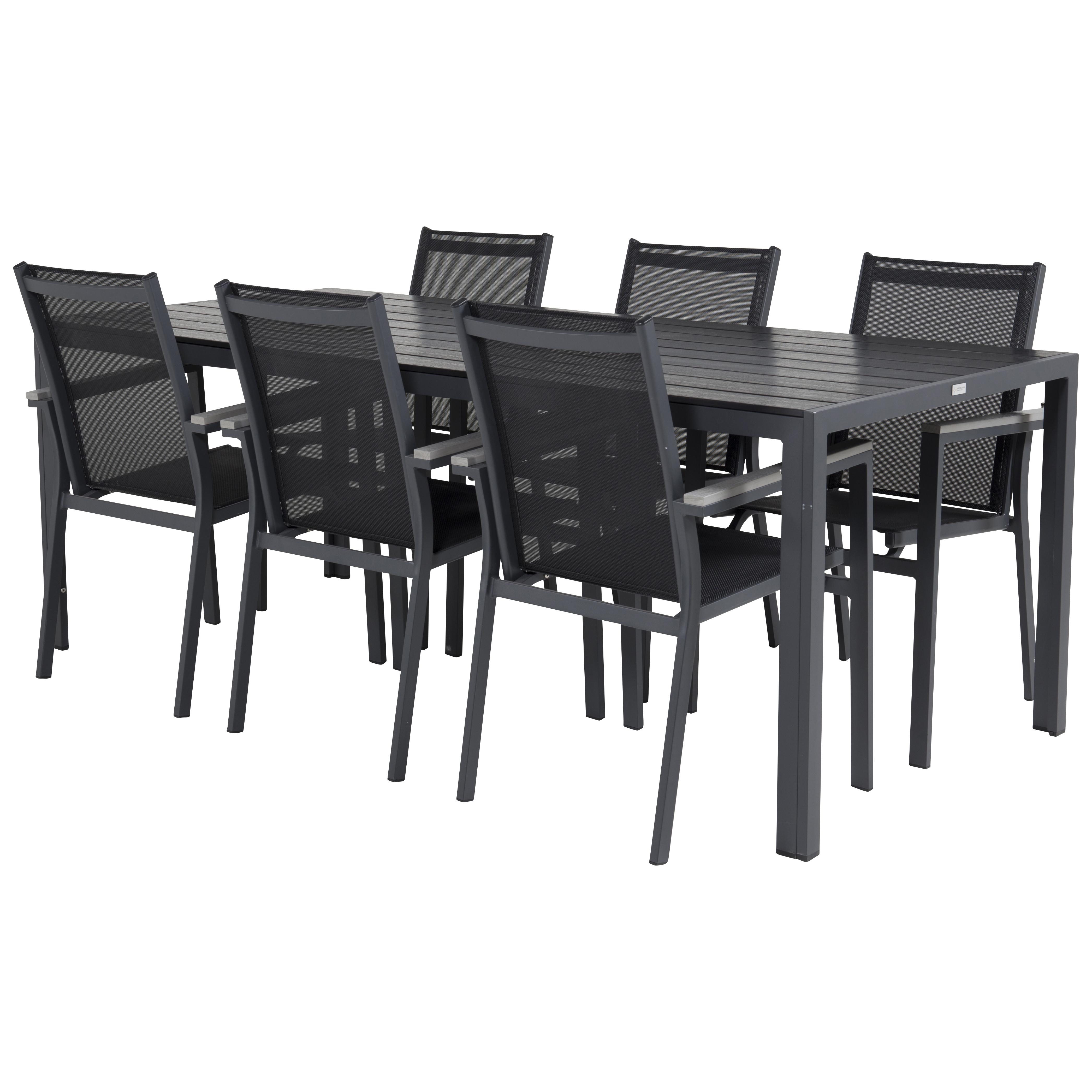 Spisegruppe Venture Home Bront 205 med 6 Pincy Stoler