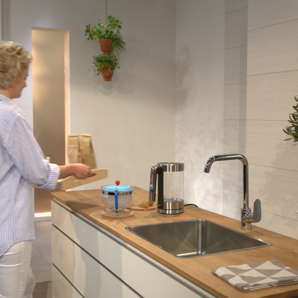 Kjøkkenarmatur Hansgrohe Focus med Svingbar J-Tut Rustfritt Stål