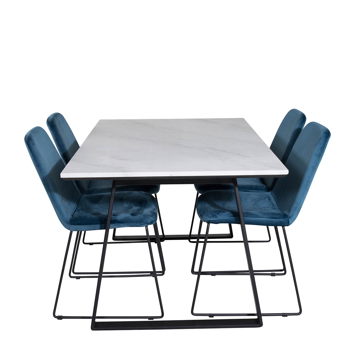 Spisegruppe Venture Home Estelle 140 med 4 Muscot Stoler