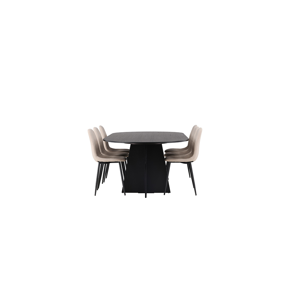 Spisegruppe Venture Home Bootcut med 6 stk Polar Stoler