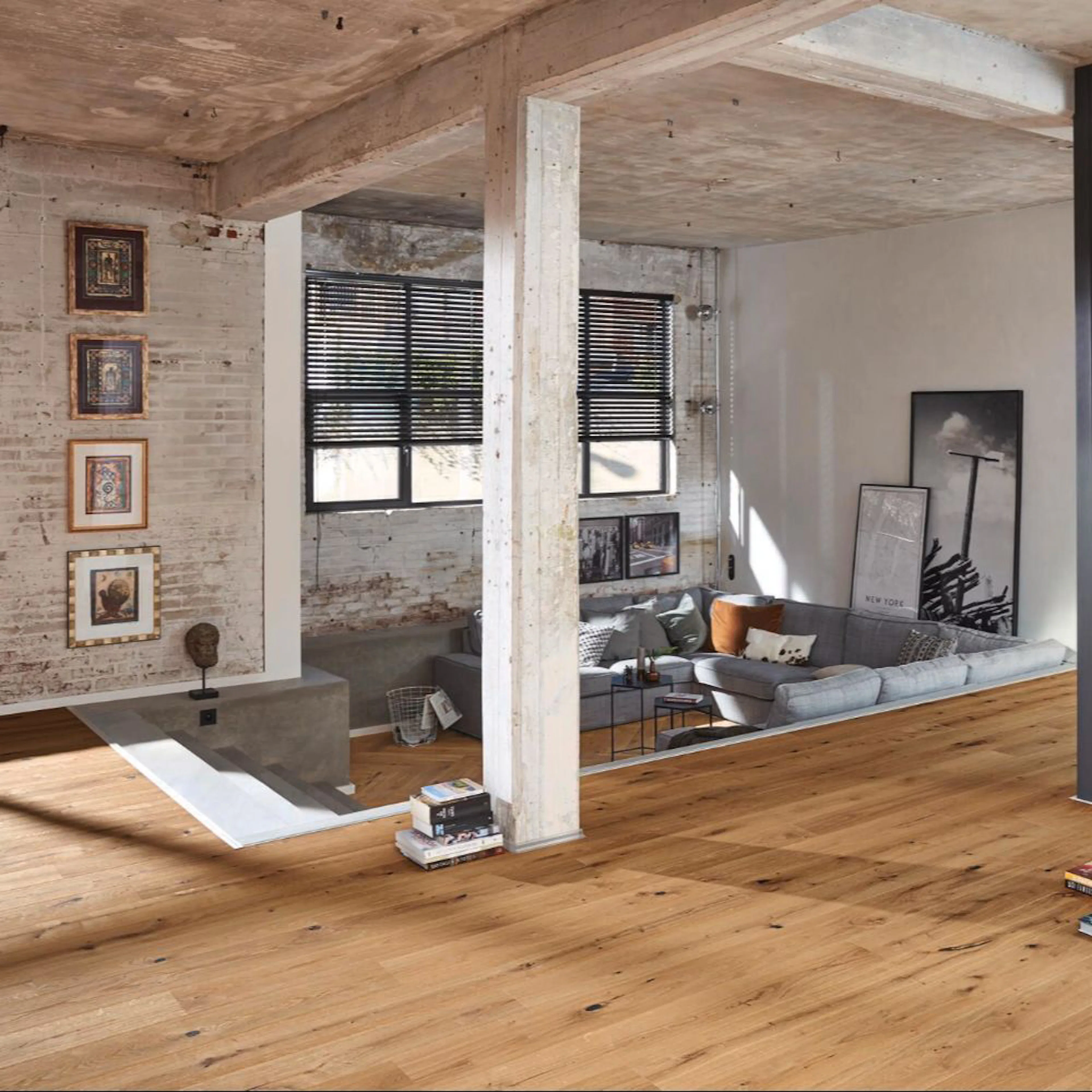 Parkettgolv MeisterParquet. longlife PD 400 Authentic oak lightly smoked look 09027