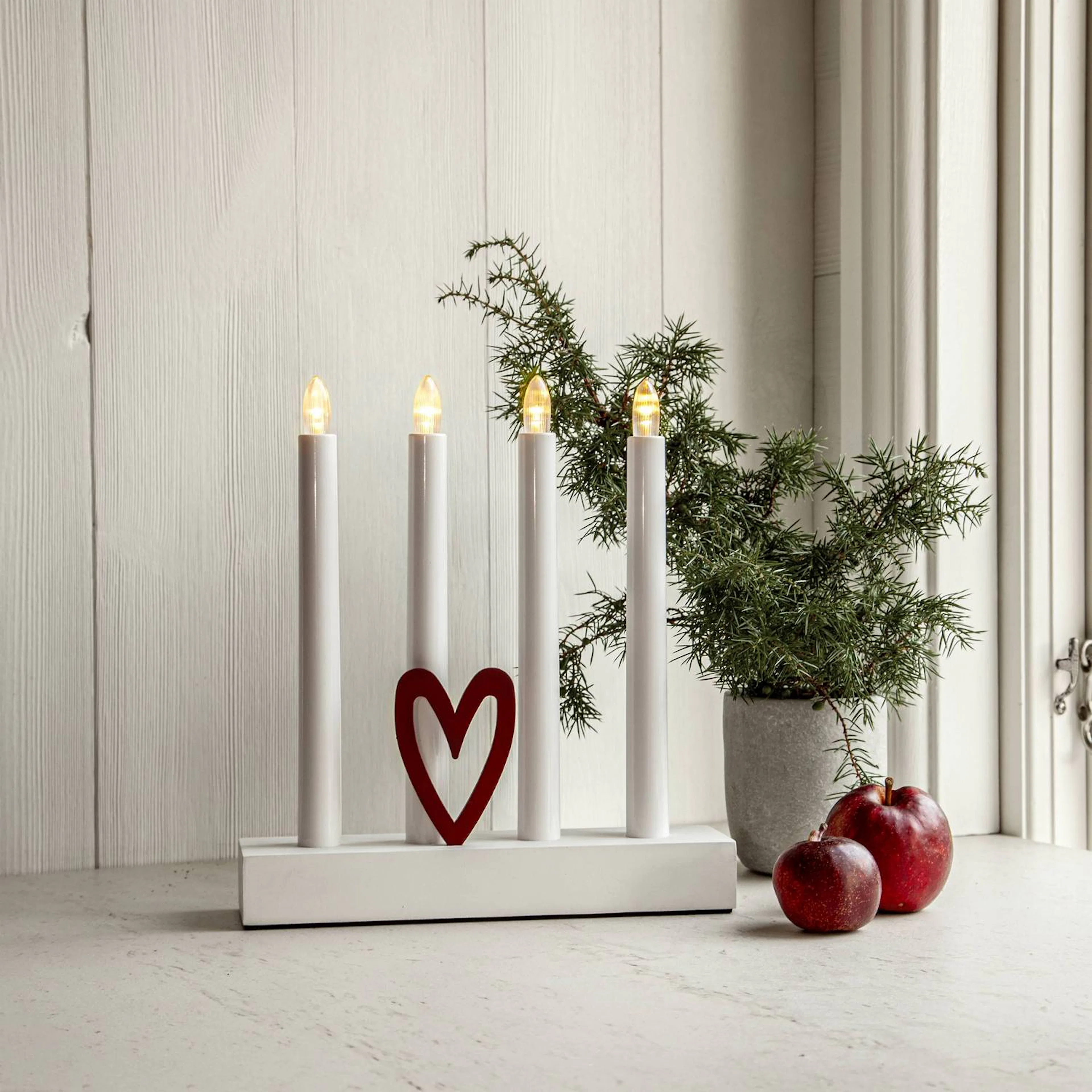 Adventstake Star Trading Hilma 4 Lys Batteridrevet