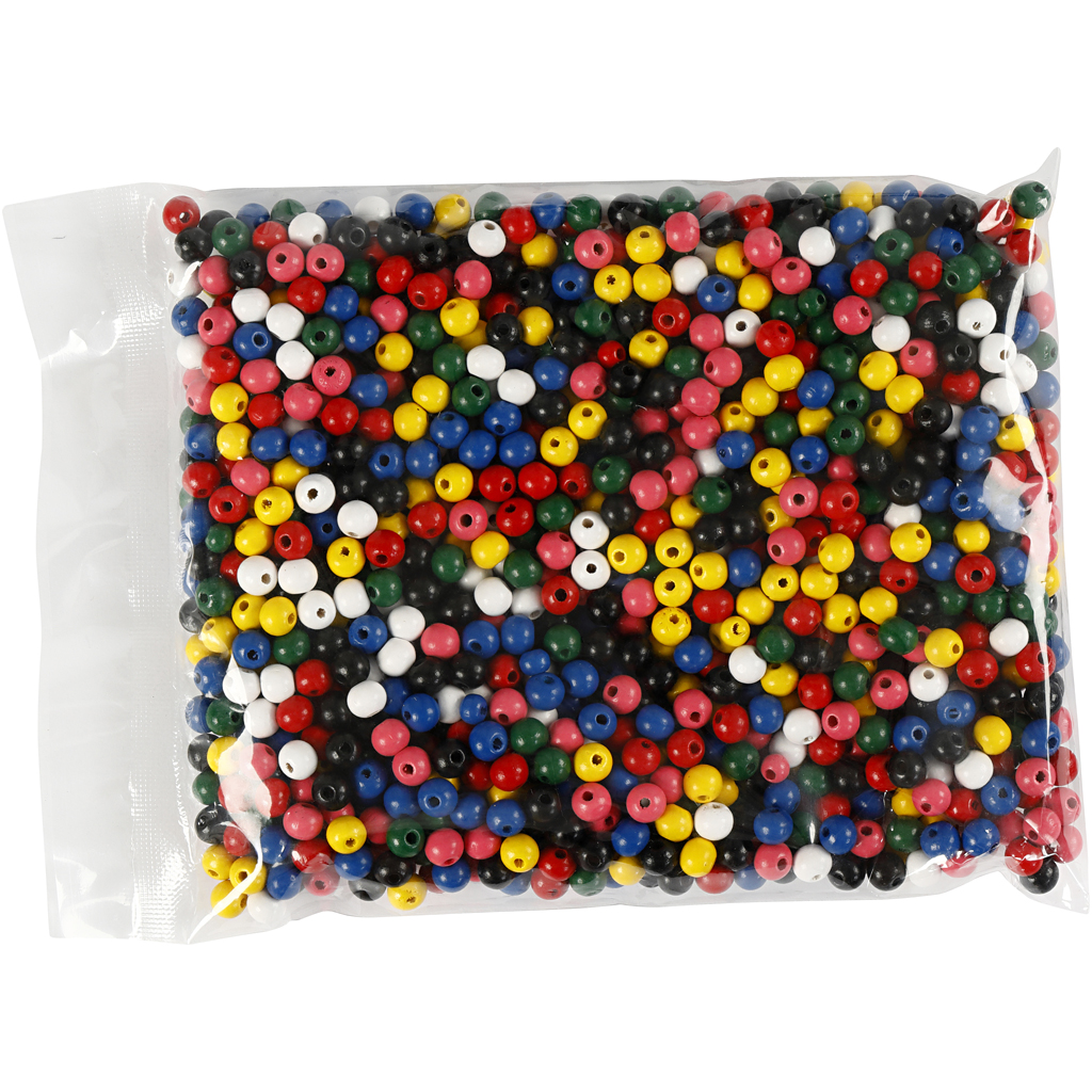 Treperler Creativ Company Ass Farger Dia 8 mm Hullstr 2 mm 200 g/1 Pk