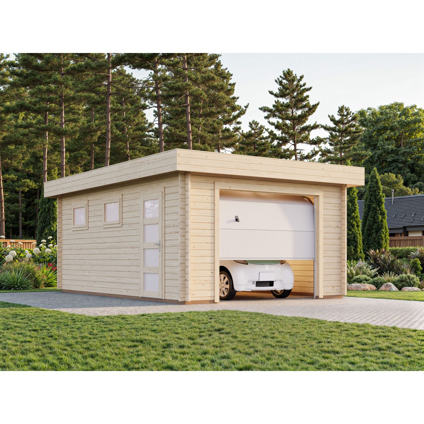Garasje Palmako Rasmus 19 m2 med Leddport