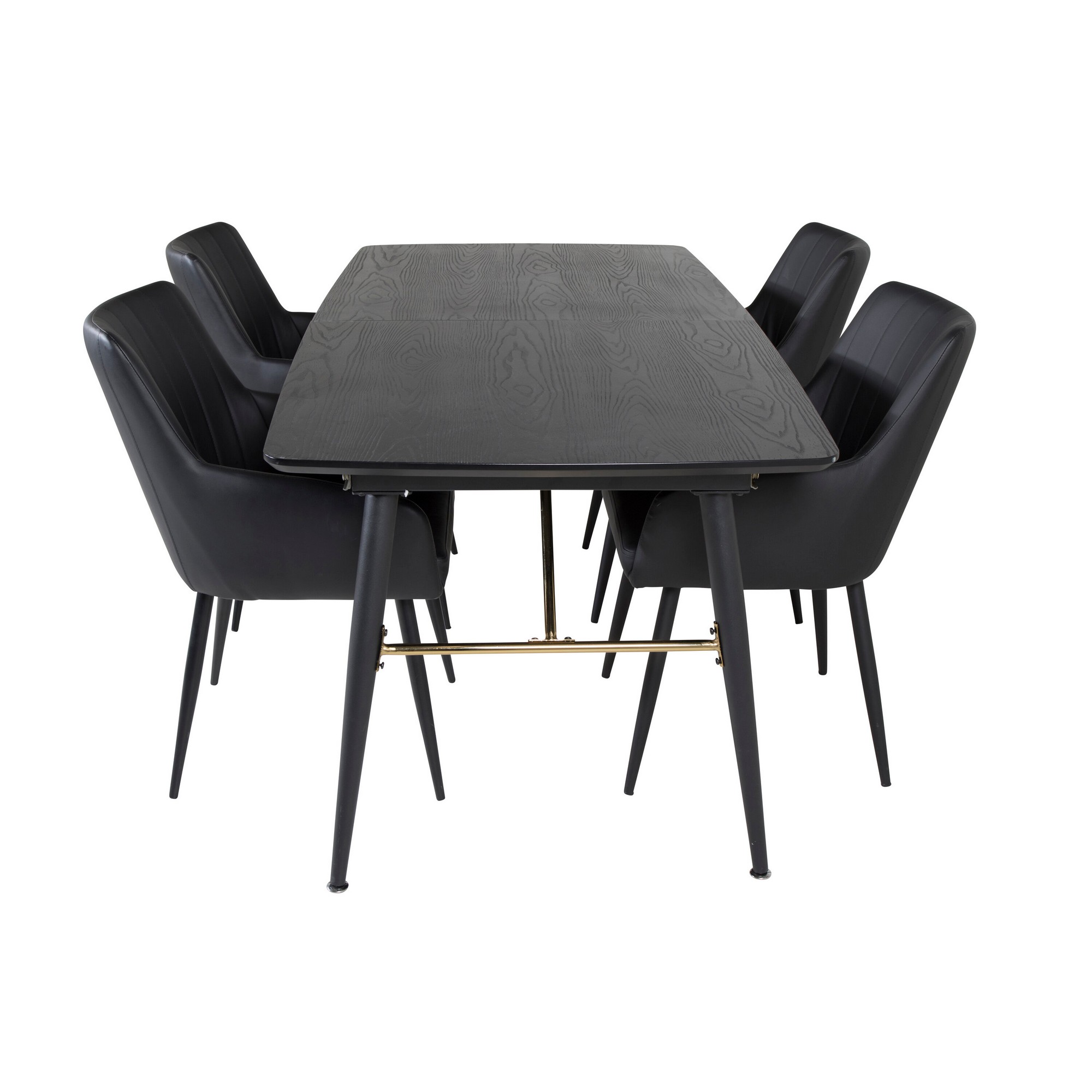 Spisegruppe Venture Home Gold med 4stk Comfort Stoler