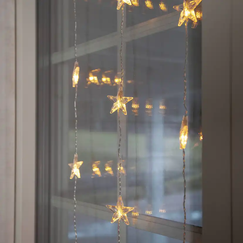Lysgardin Star Trading Star Curtain Hengende Gardinslenke med Stjerner LED
